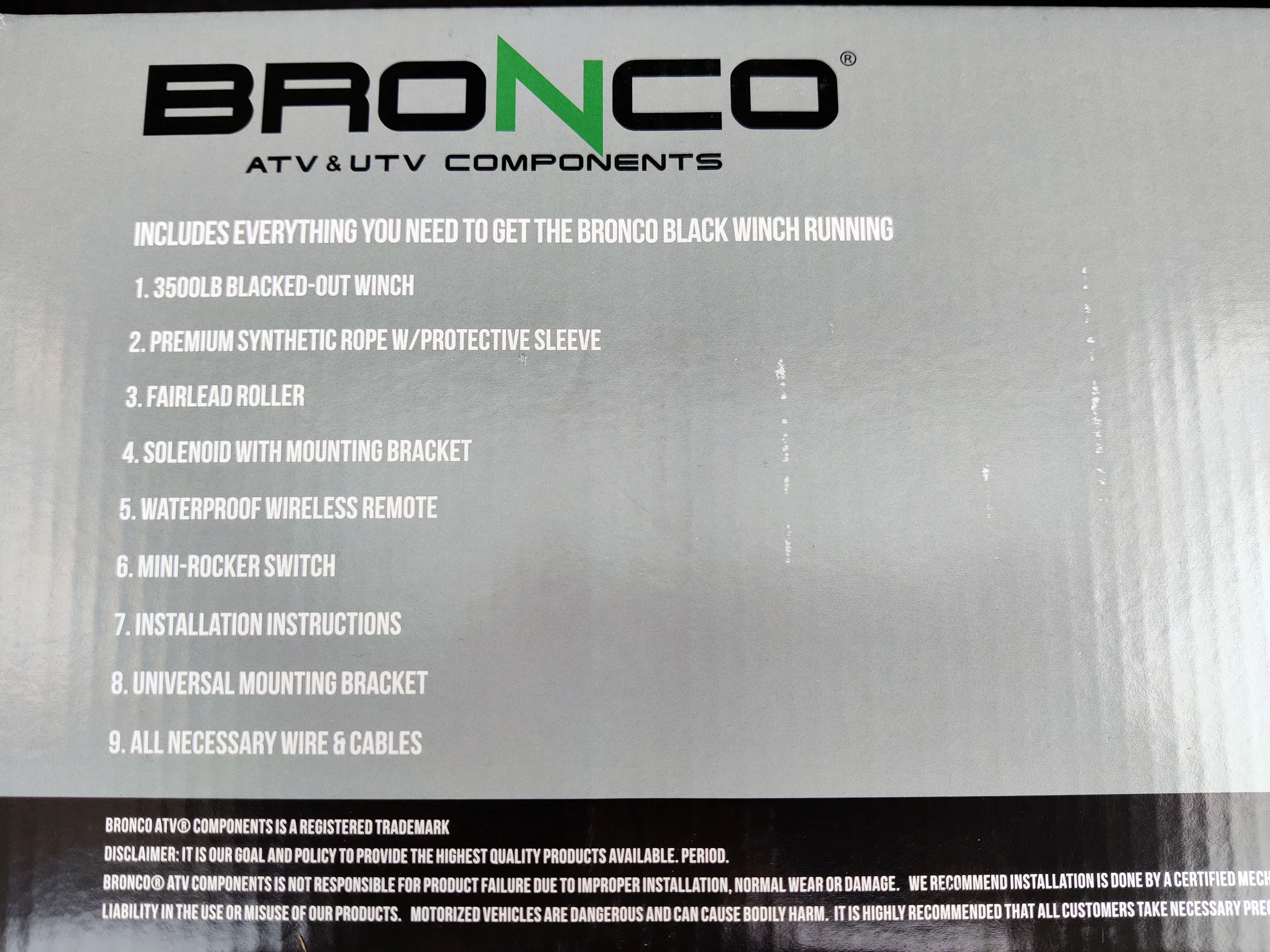 Bronco Black Edition 3500 elektrisk vinsch - Image 11