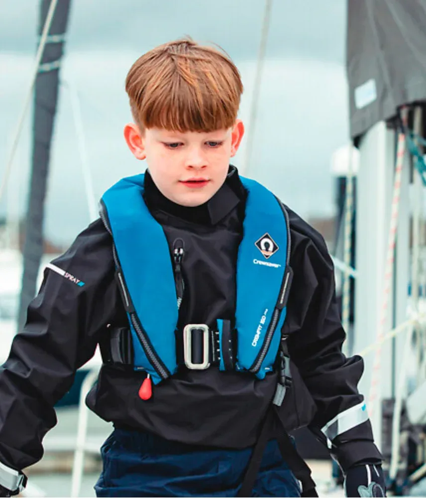 Crewsaver Crewfit 150N Junior automatiskt uppblåsbar flytväst röd - Image 3