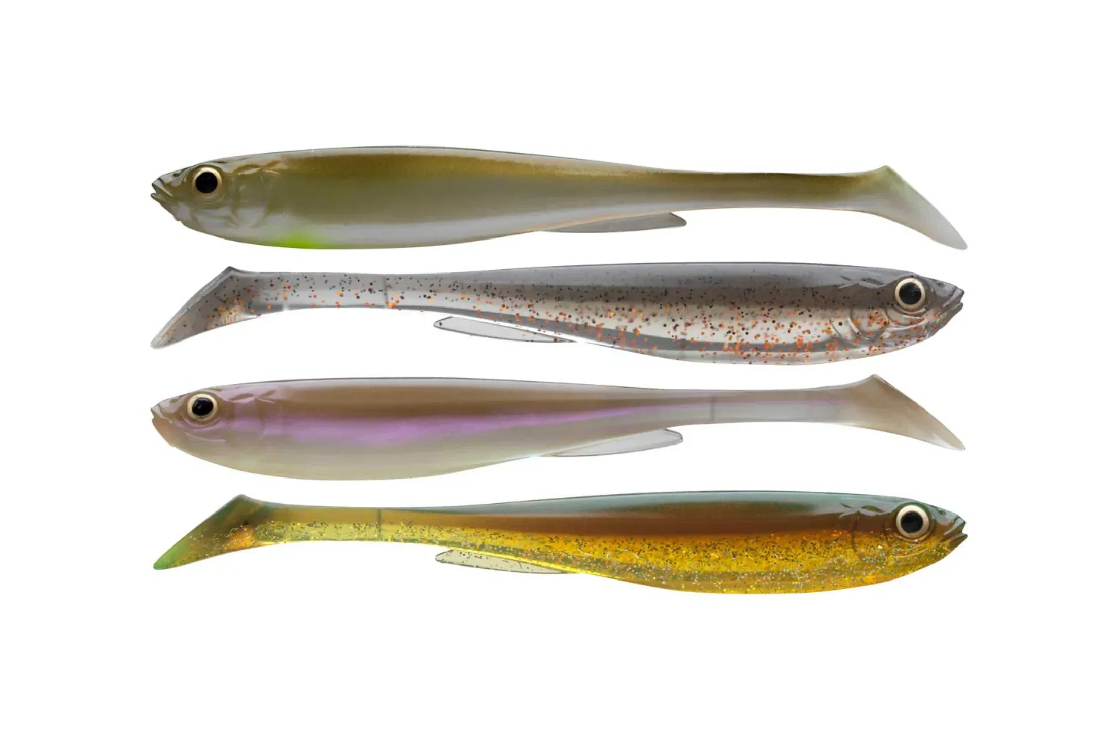 Daiwa Prorex Slim Shad Y Nature Color Set 13,5 cm jigg 4 st/pkt