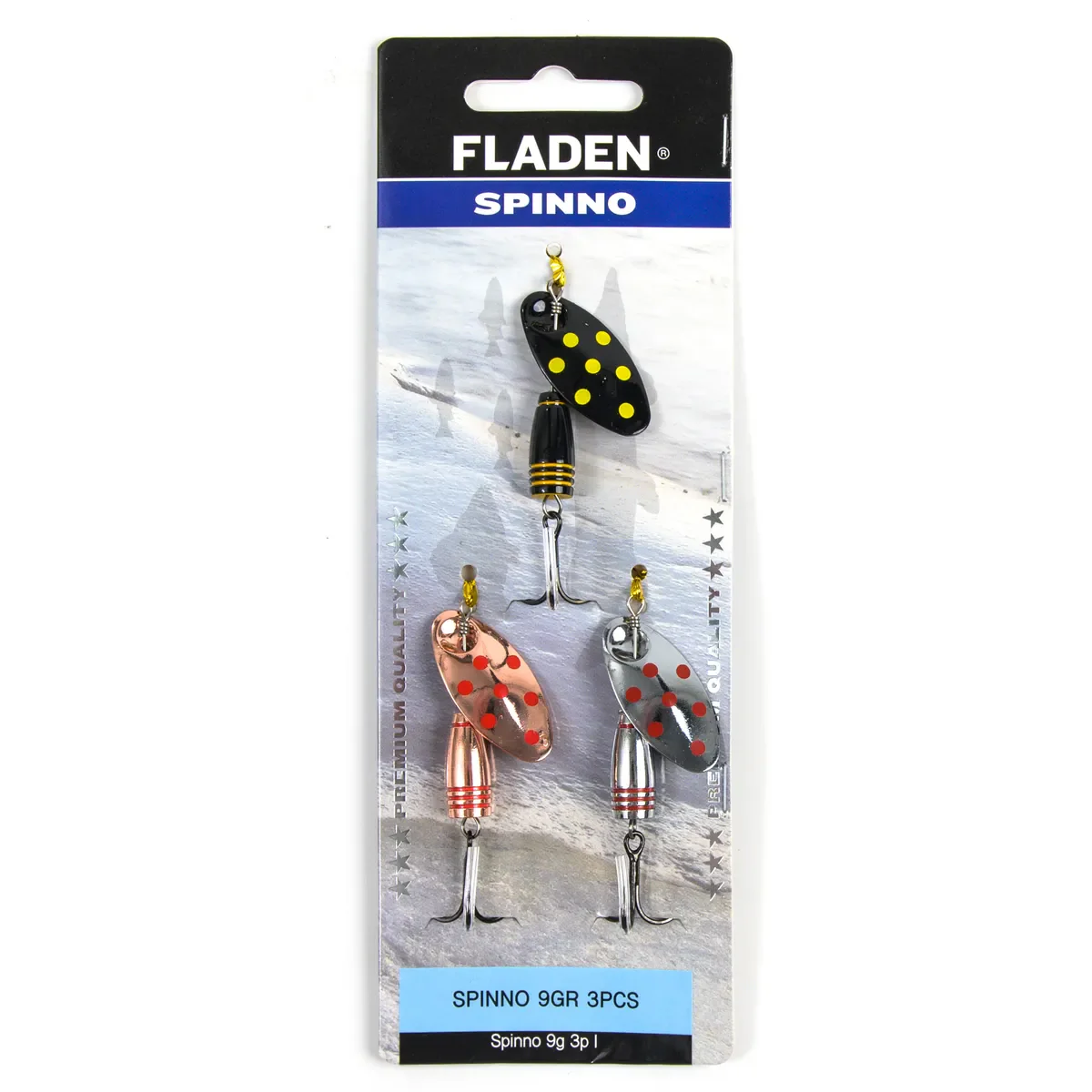 Fladen Spinno I 9g spinnarsortiment 3 st/pkt - Image 2