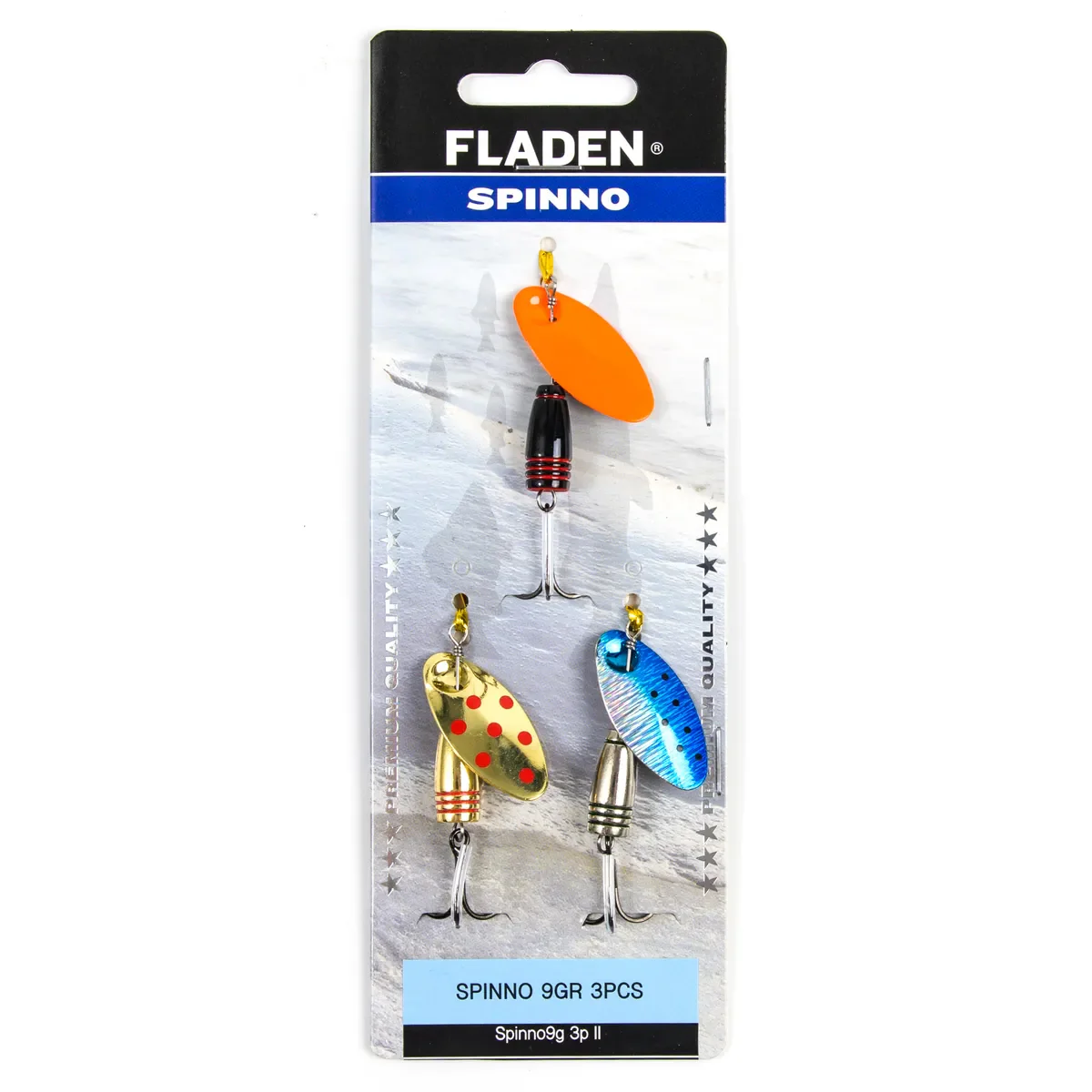 Fladen Spinno II 9g spinnarsortiment 3 st/pkt