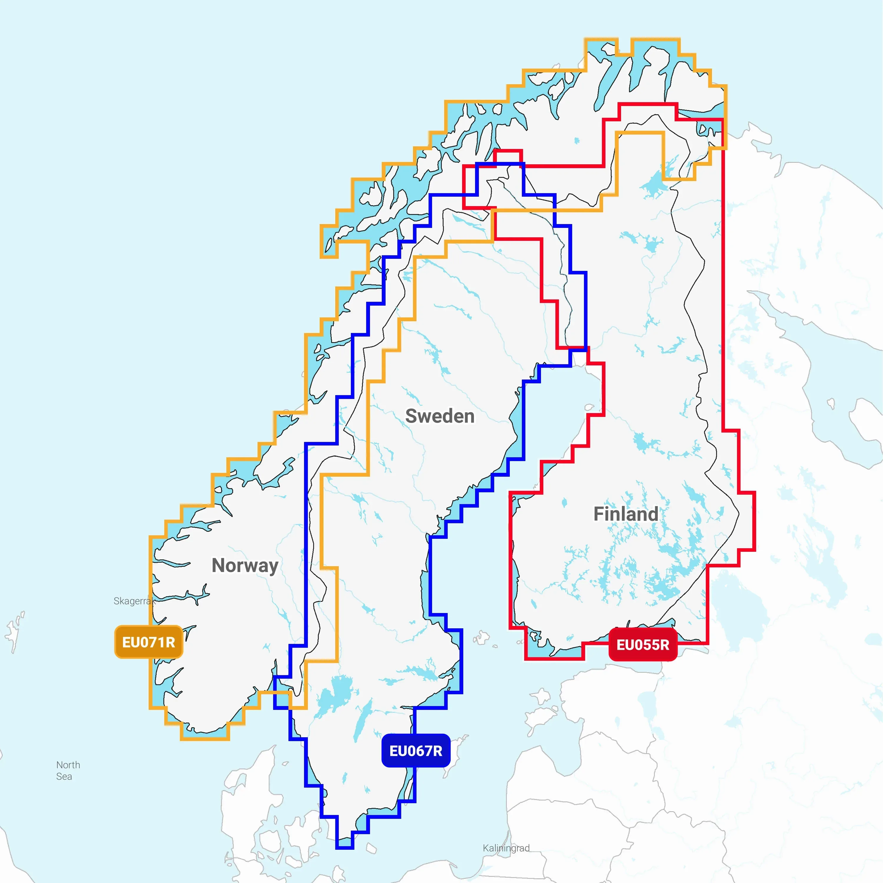 Garmin Navionics Vision+ EU055R Finlands sjöar kartkort - Image 2