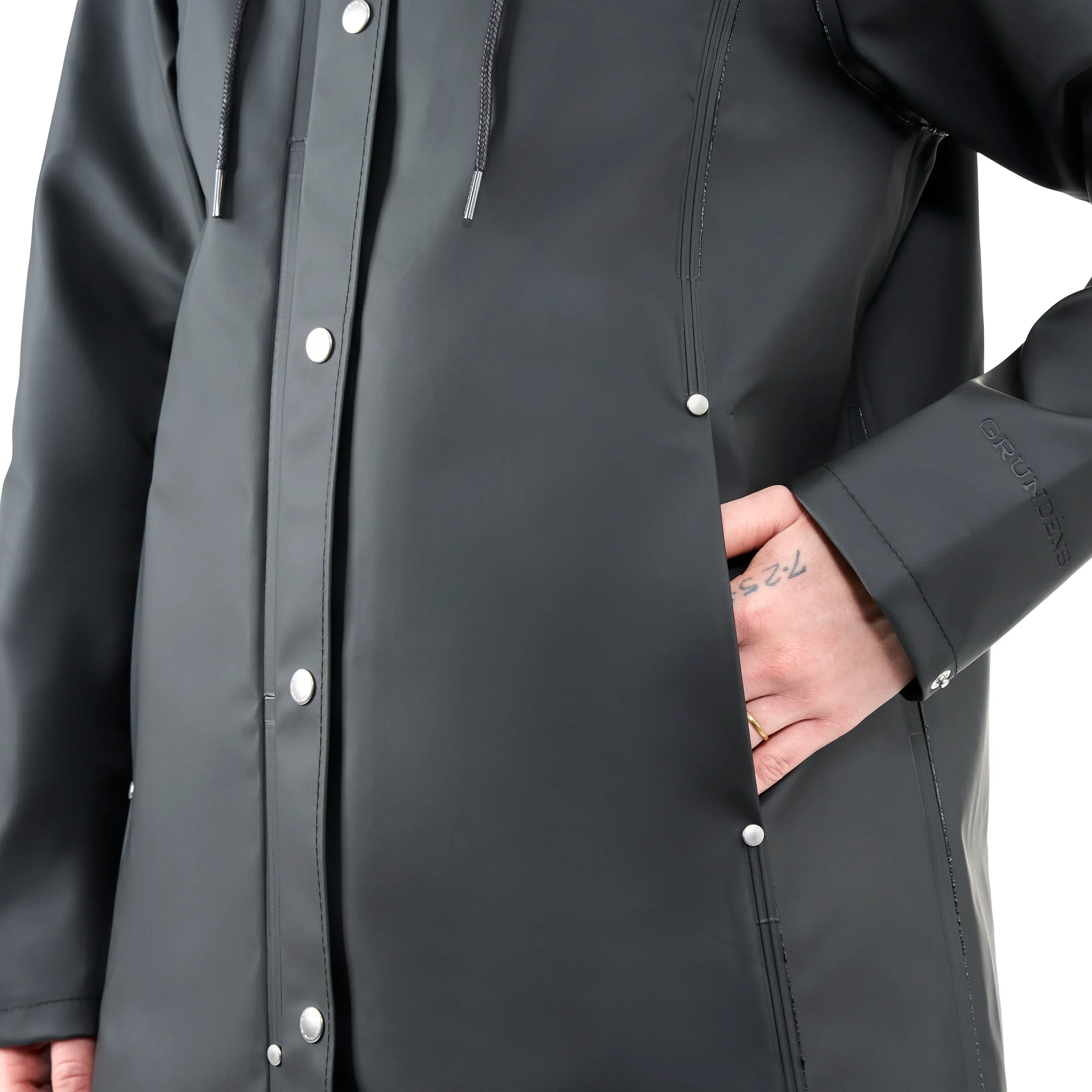 Grundens 1926 Regnkläder Coat Black regnjacka för damer - Image 11