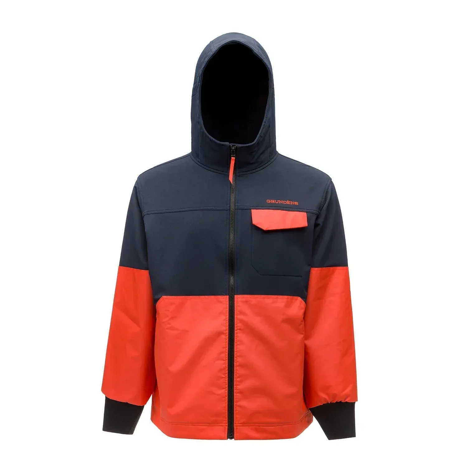 Grundens Fishpicking Navy / Orange jacka