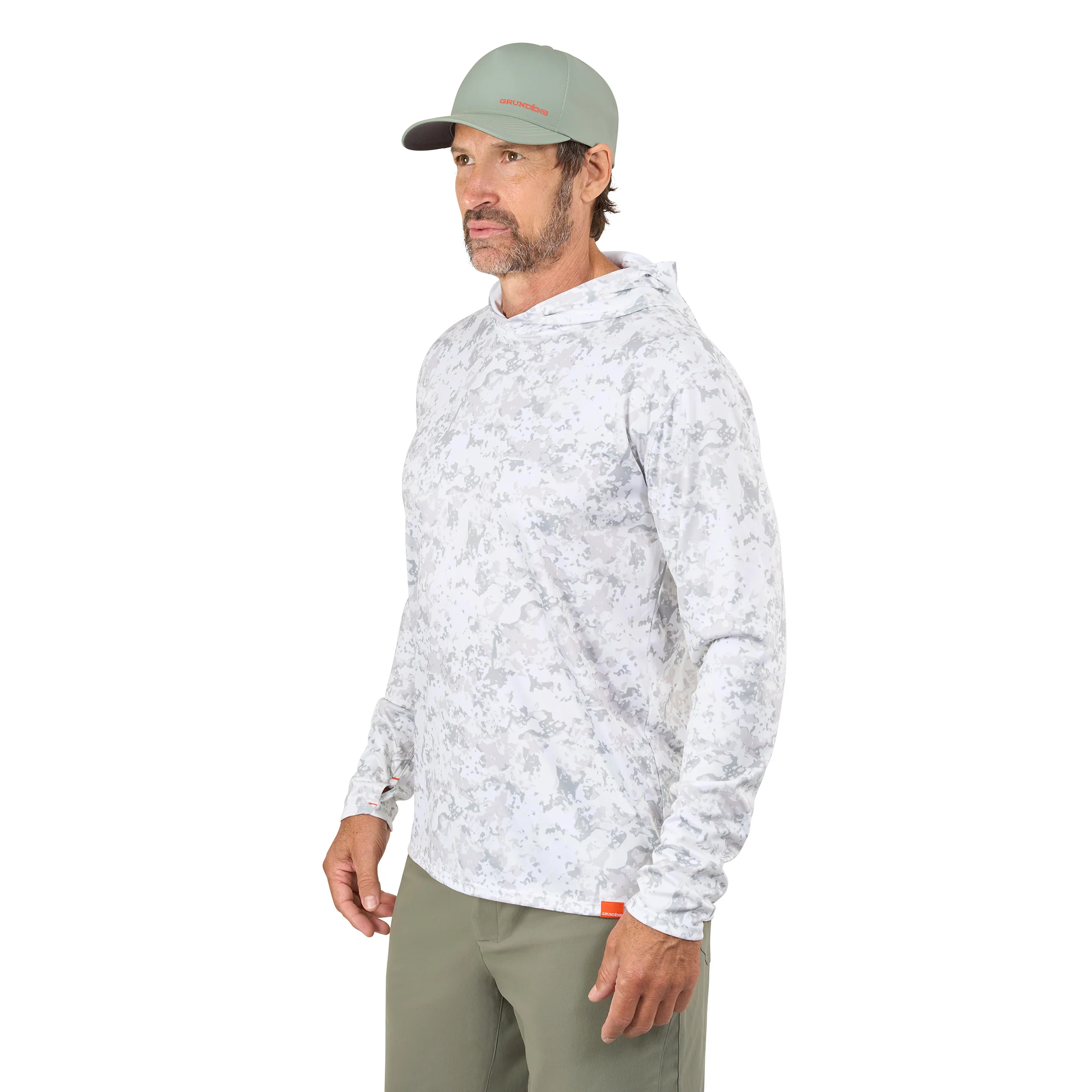 Grundens Tough Sun Masked Hoodie UPF50+ fisketröja - Image 4
