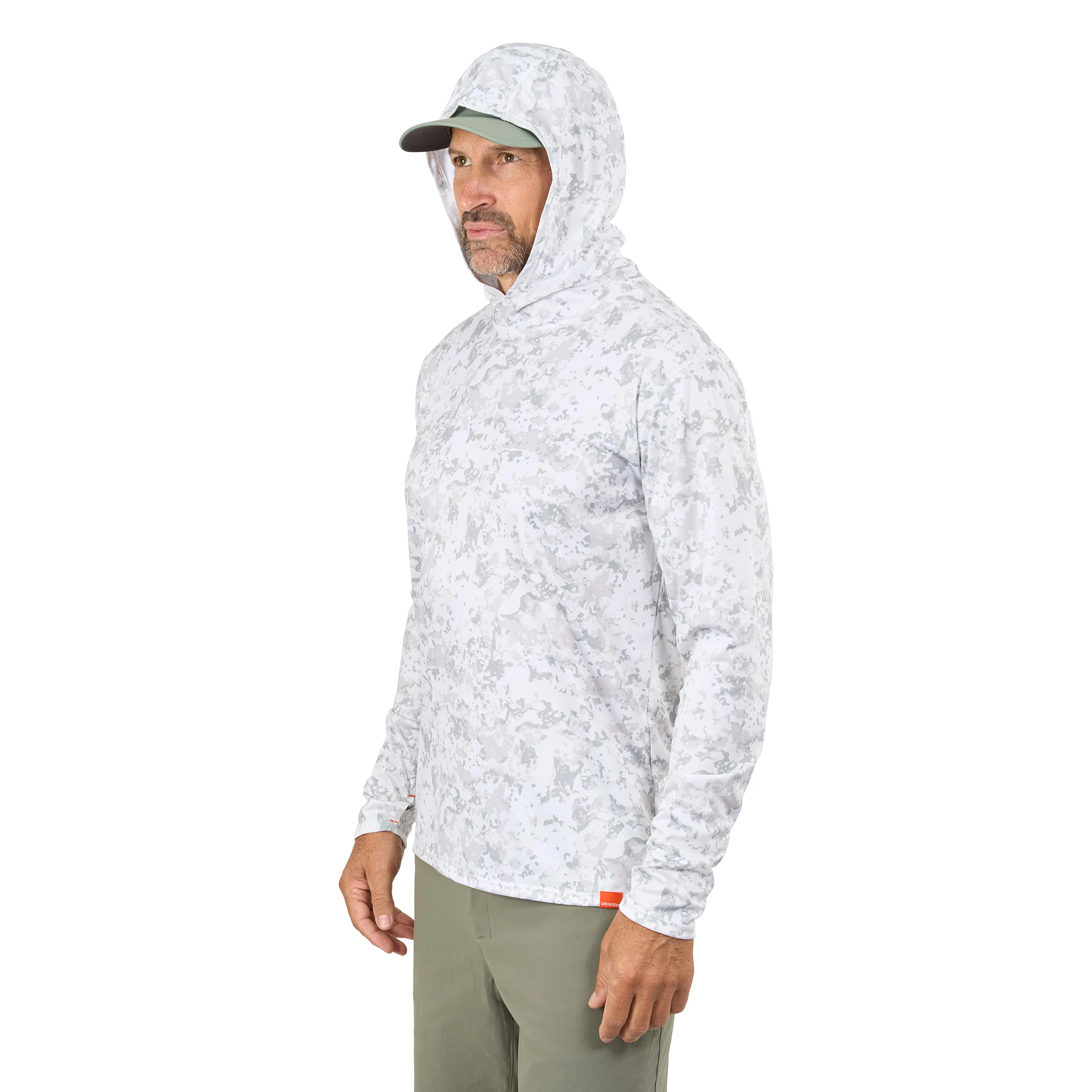 Grundens Tough Sun Masked Hoodie UPF50+ fisketröja - Image 6