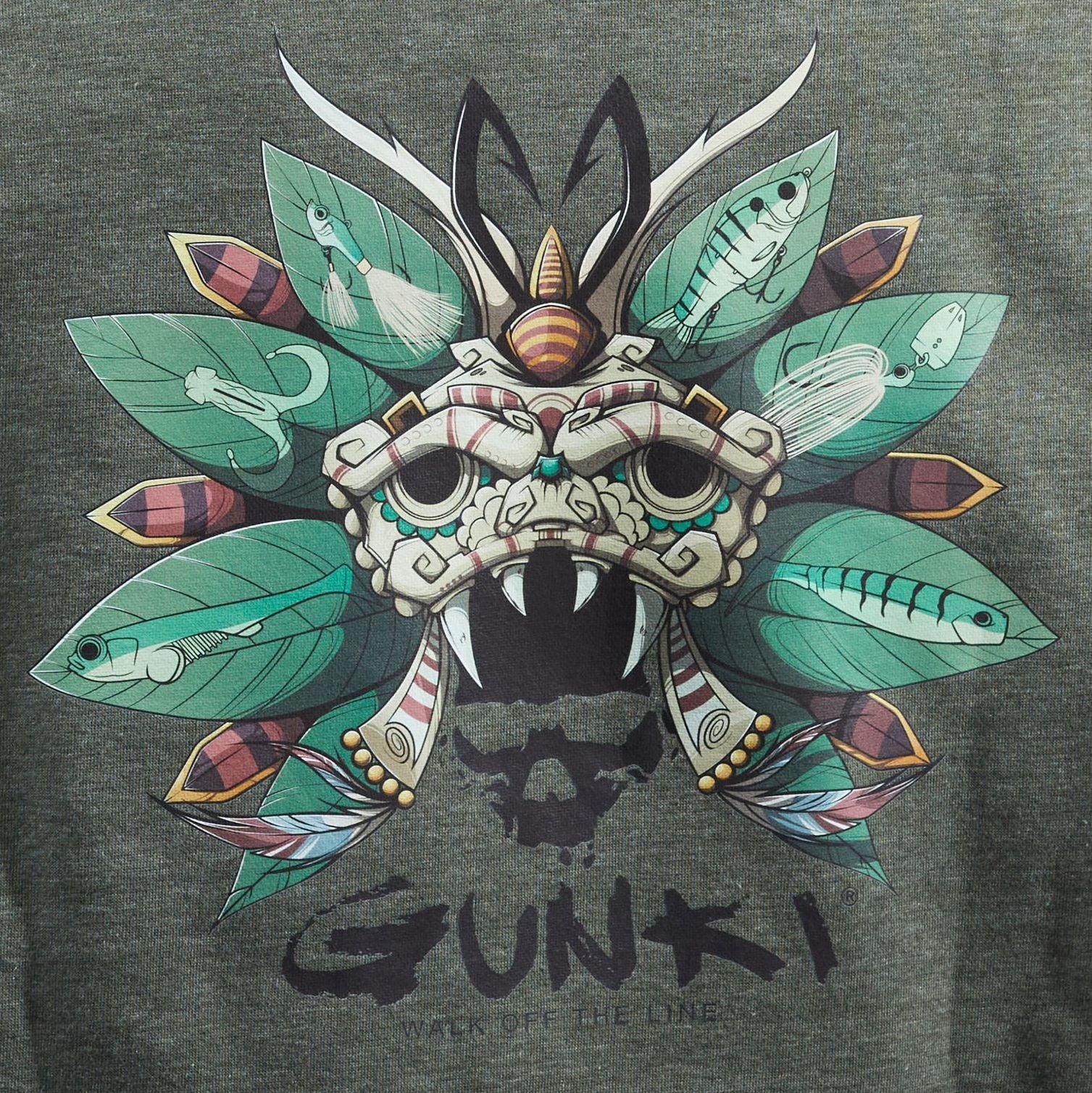 Gunki Chief Khaki Zip Sweat huvtröja - Image 3