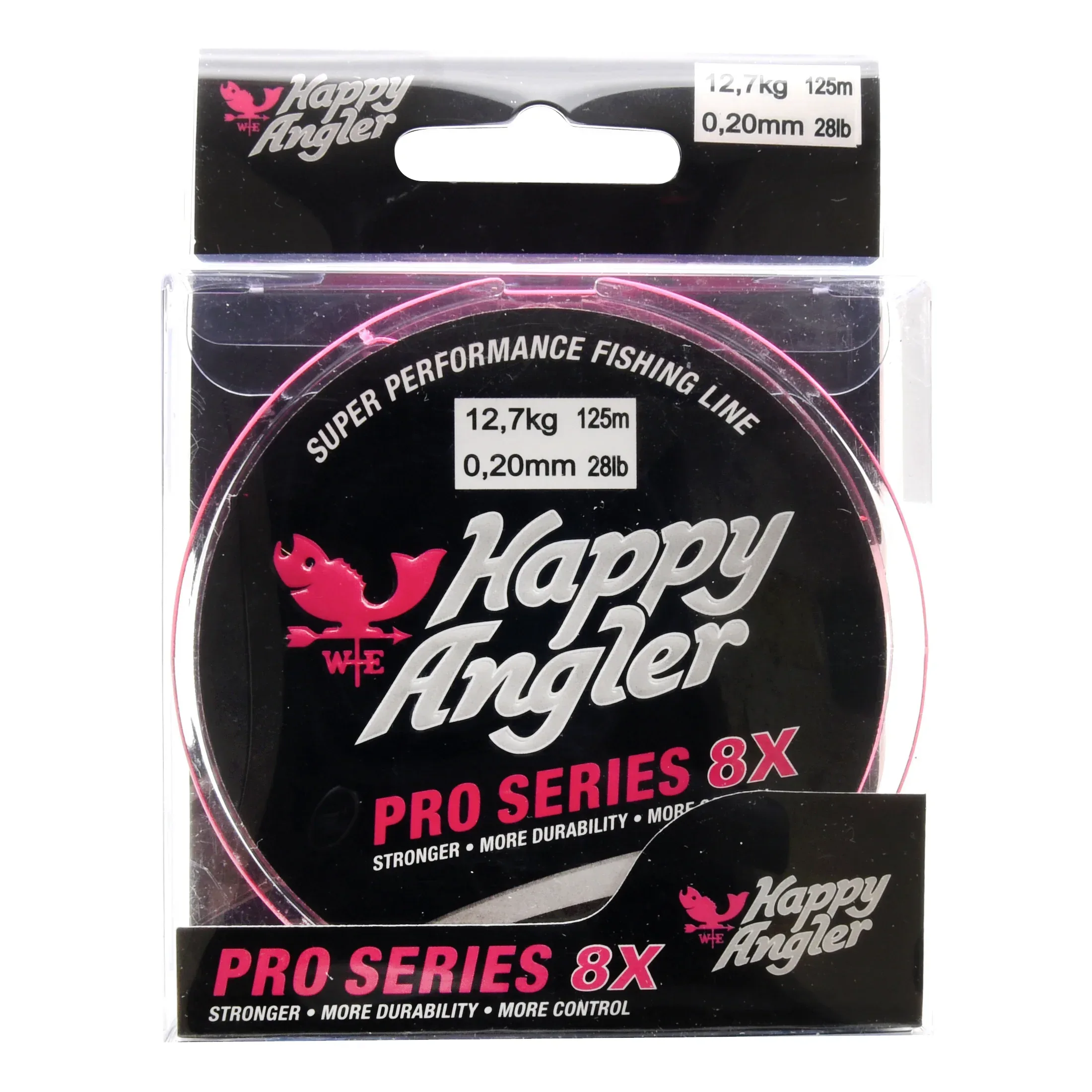 Happy Angler Pro Series 8X 125 m rosa flätlina - Image 3