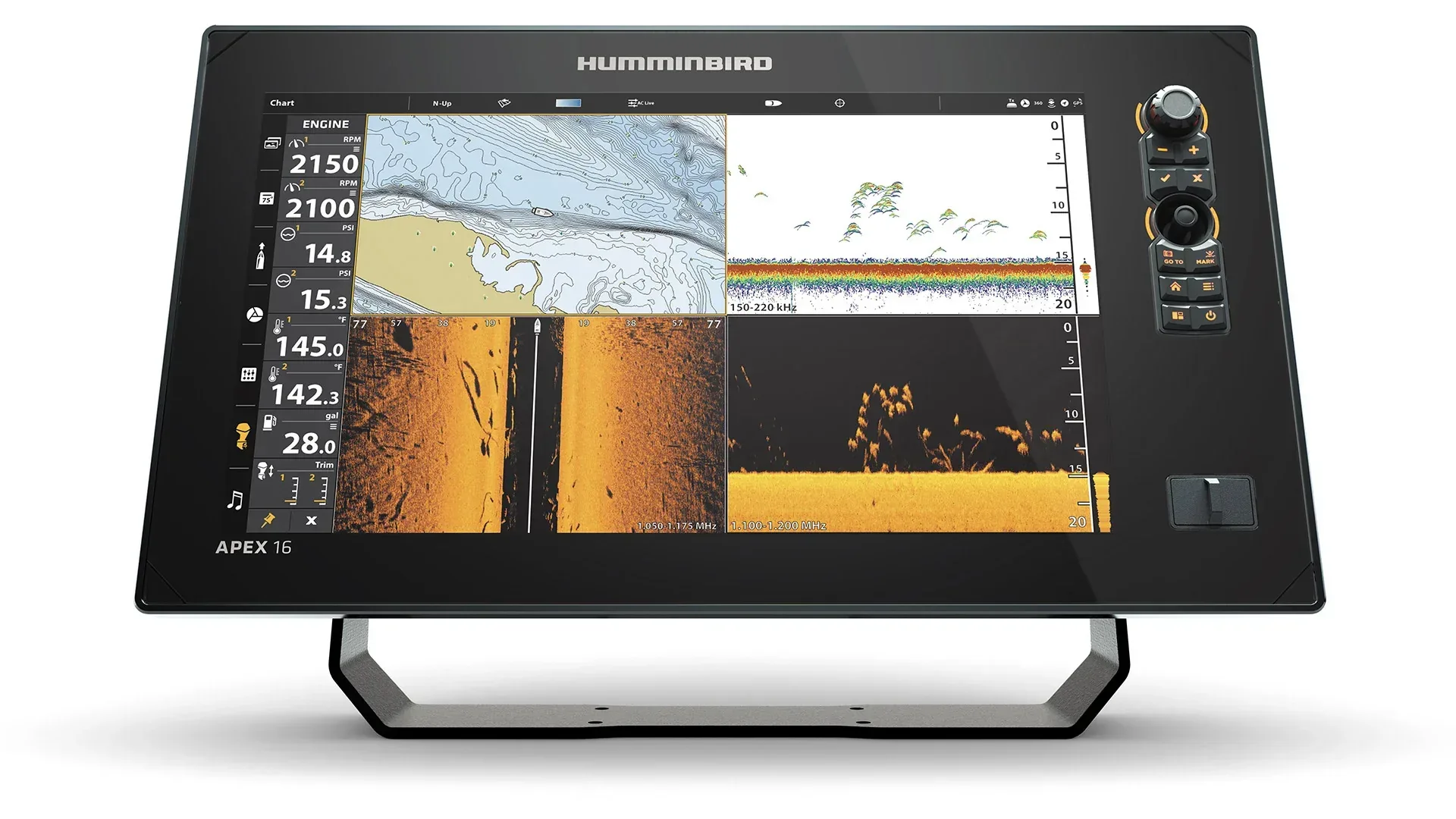 Humminbird APEX 16 MEGA SI+ kombienhet + givare - Image 4
