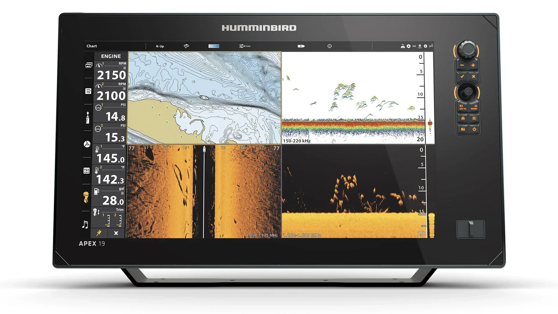 Humminbird APEX 19 MEGA SI+ kombienhet + givare
