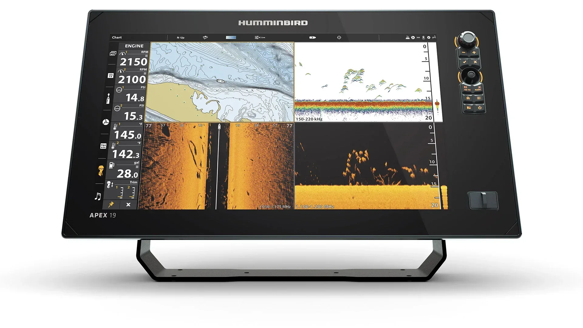 Humminbird APEX 19 MEGA SI+ kombienhet + givare - Image 4