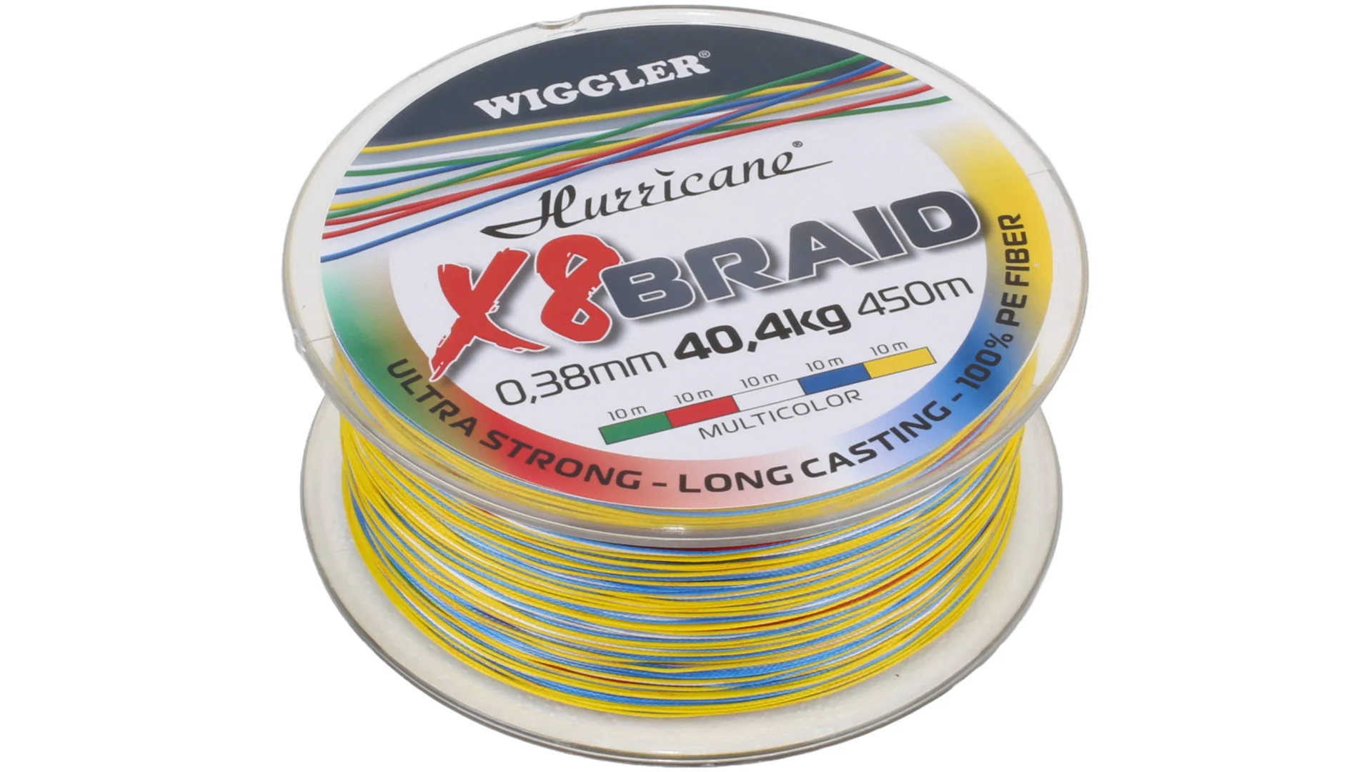 Hurricane X8 Braid Multicolor 450 m flätlina - Image 2