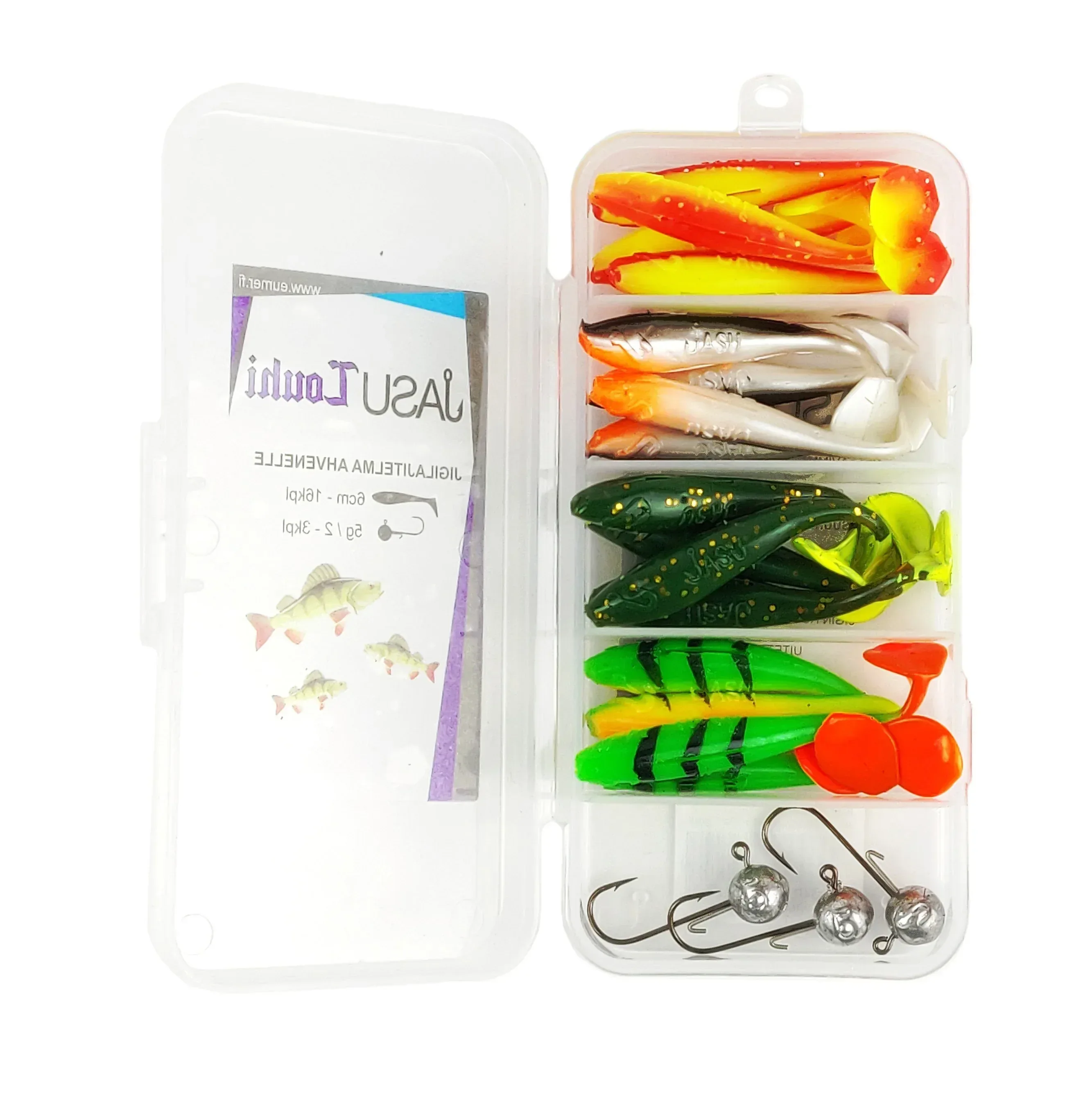 Jasu Louhi jiggsortiment 6 cm 16st + jiggskallar