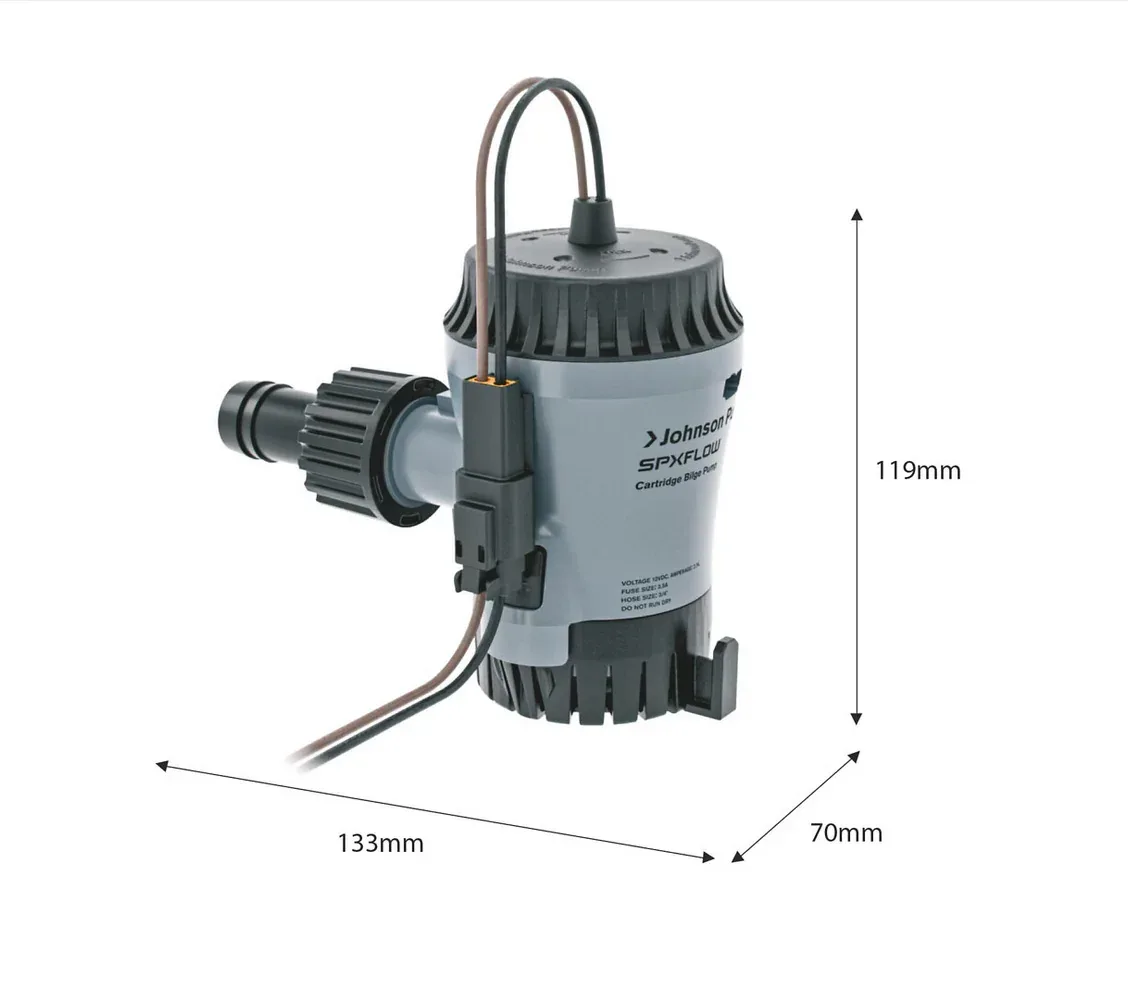 Johnson Pump Aqua Void Ultima Combo 500 GPH automatisk länspump - Image 2