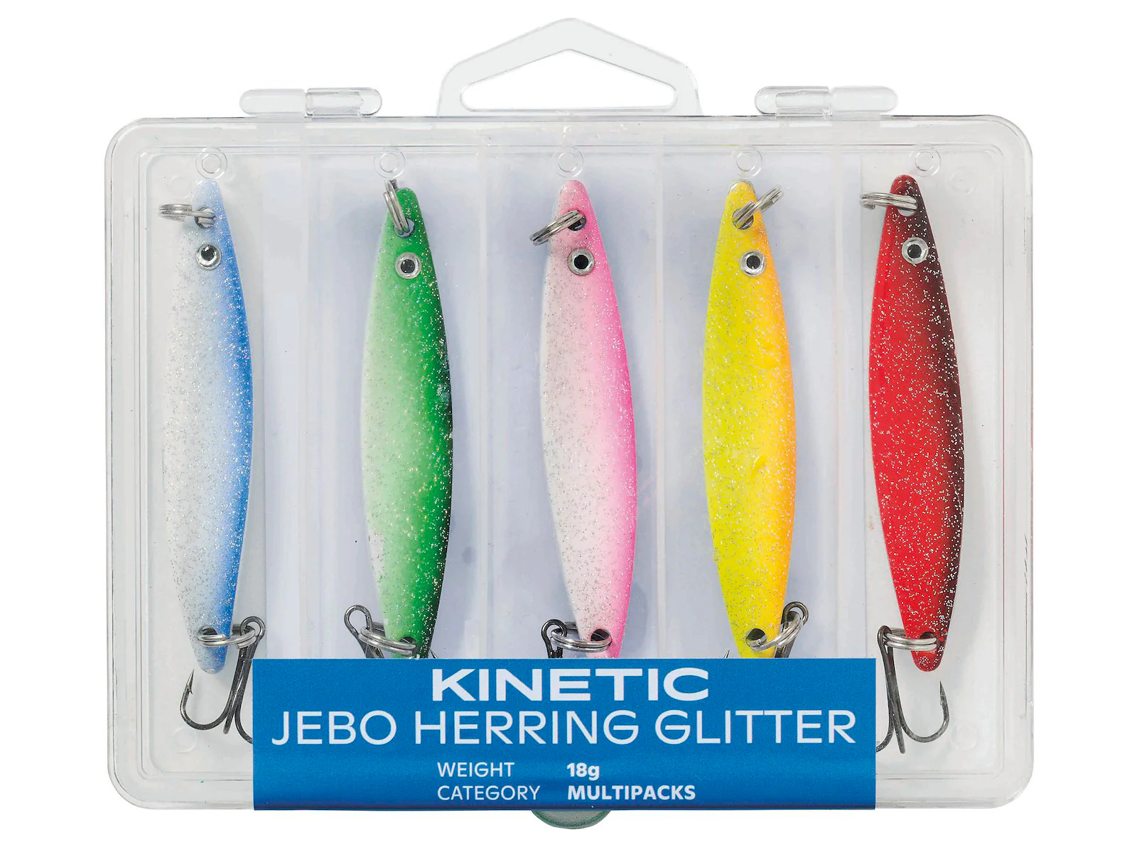 Kinetic Jebo Herring Glitter 24 g sortiment 5 st/pkt