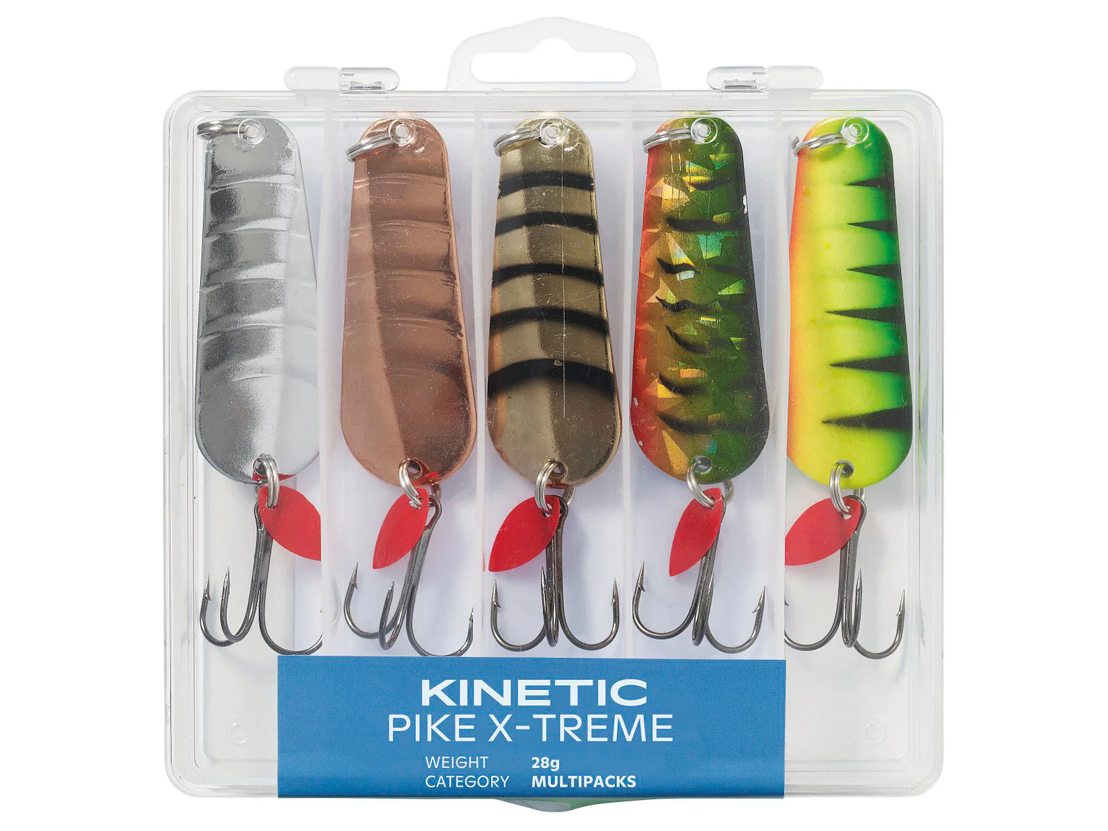 Kinetic Pike X-Treme 20 g skeddragssortiment 5 st/pkt - Image 2