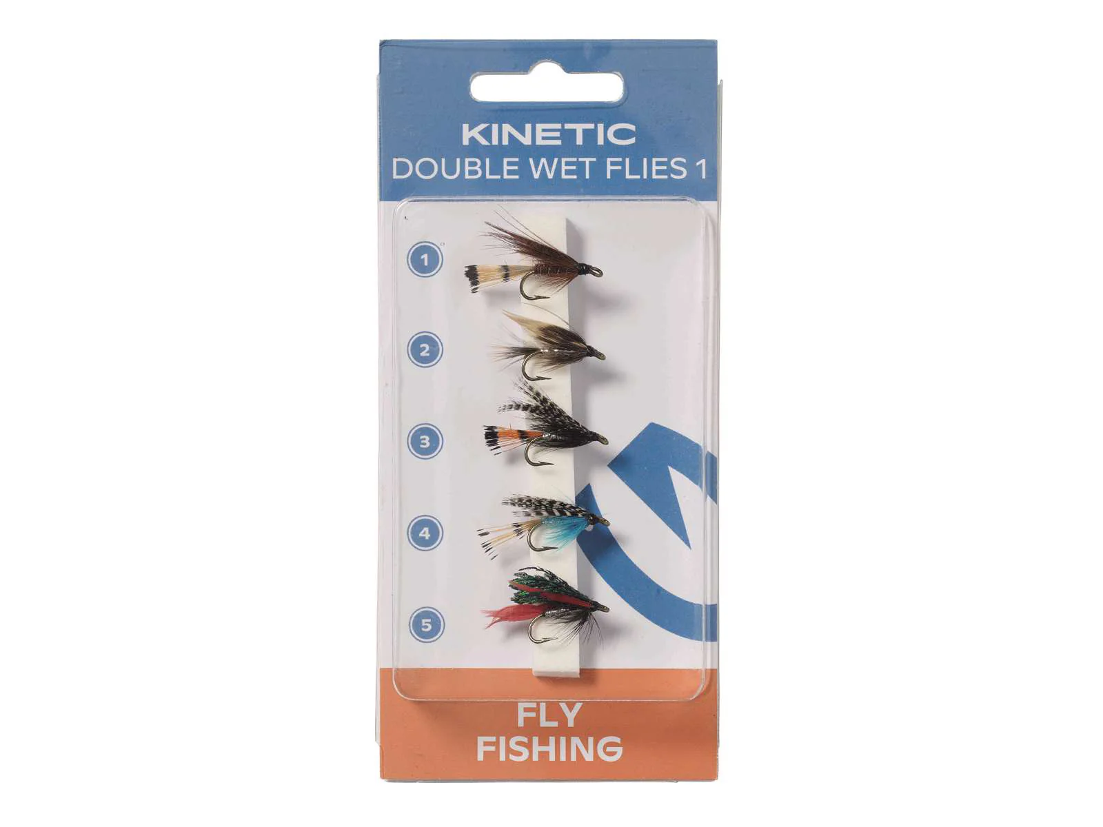 Kinetic Wet Flies Dubble Hook flugsortiment 5 st/pkt