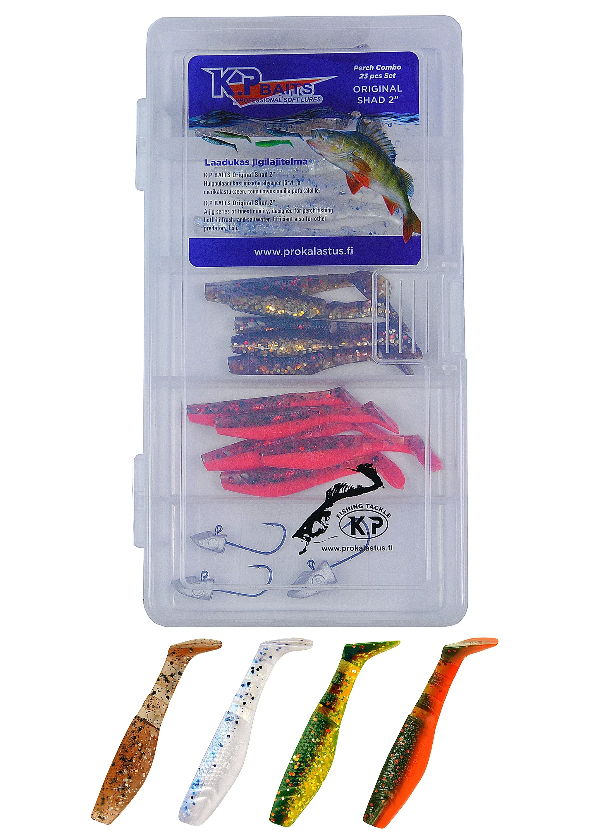 K.P Original Shad 2" jiggsortiment 20 st/pkt