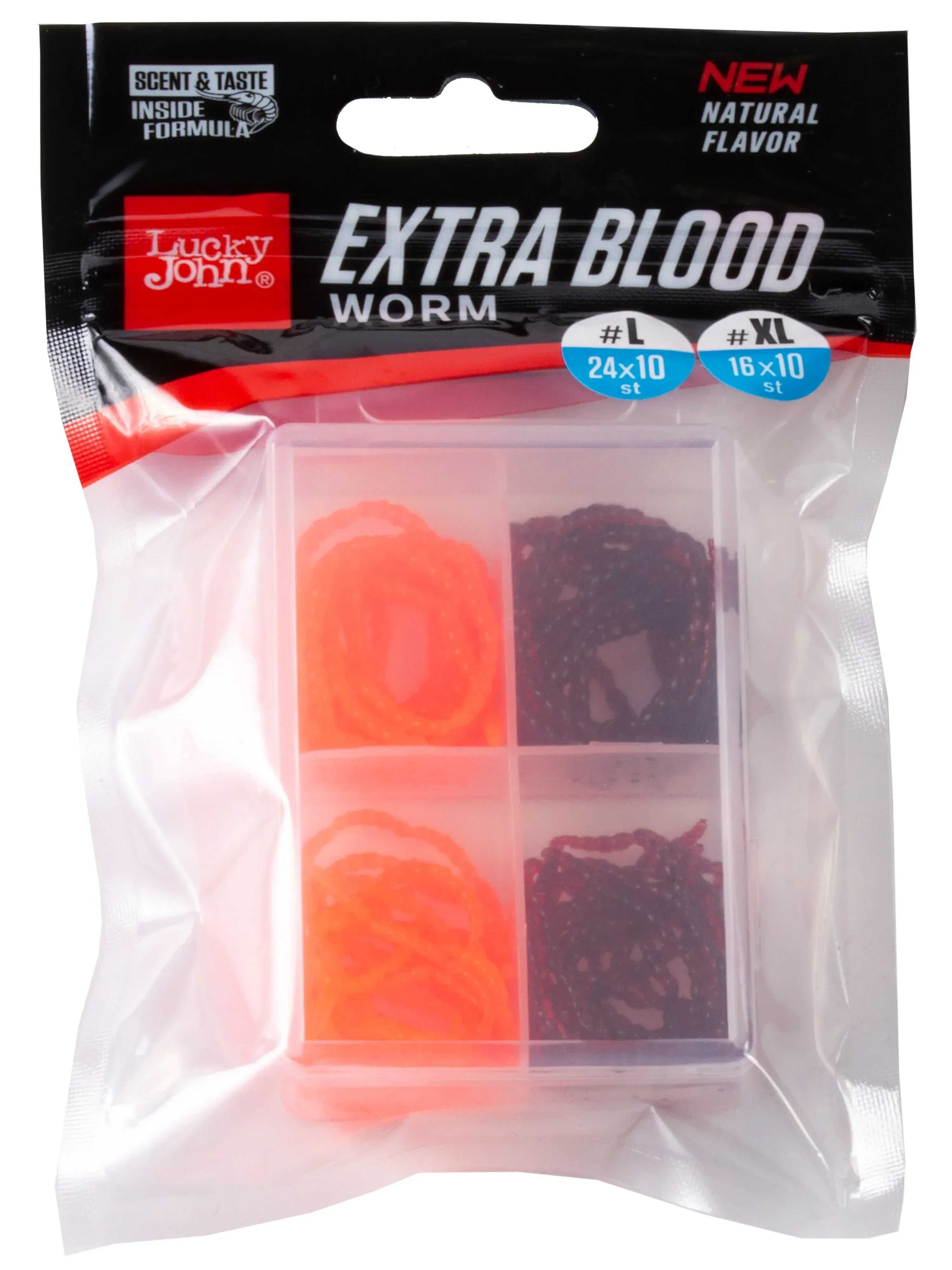 Lucky John Extra Blood Worm Mix konstgjord larv - Image 3