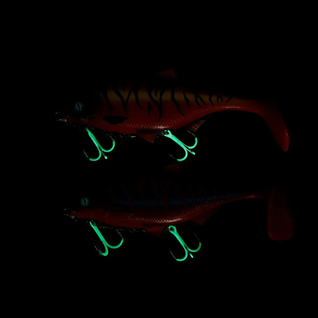 Mikado Jaws Double EVO Stinger Fluo färdig stingerrigg - Image 2