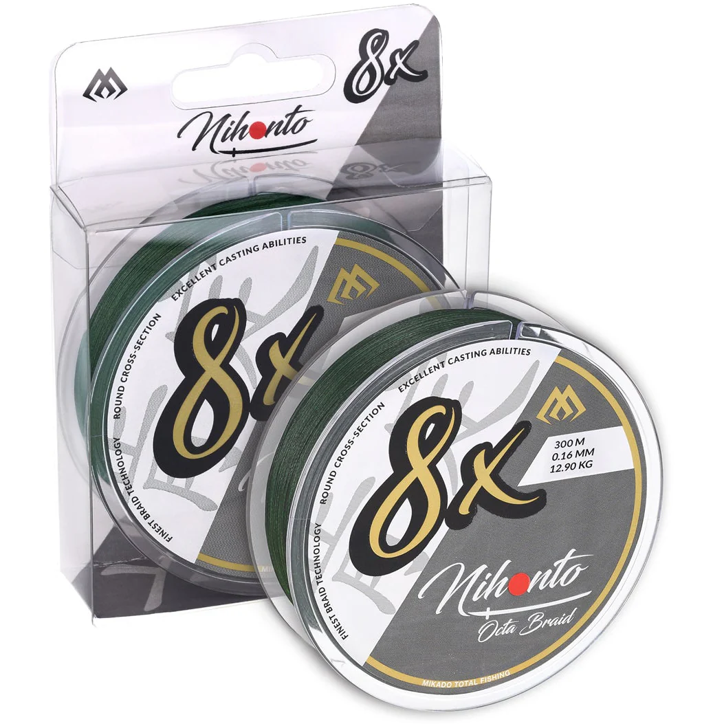 Mikado Nihonto Octa Braid 300 m grön flätlina