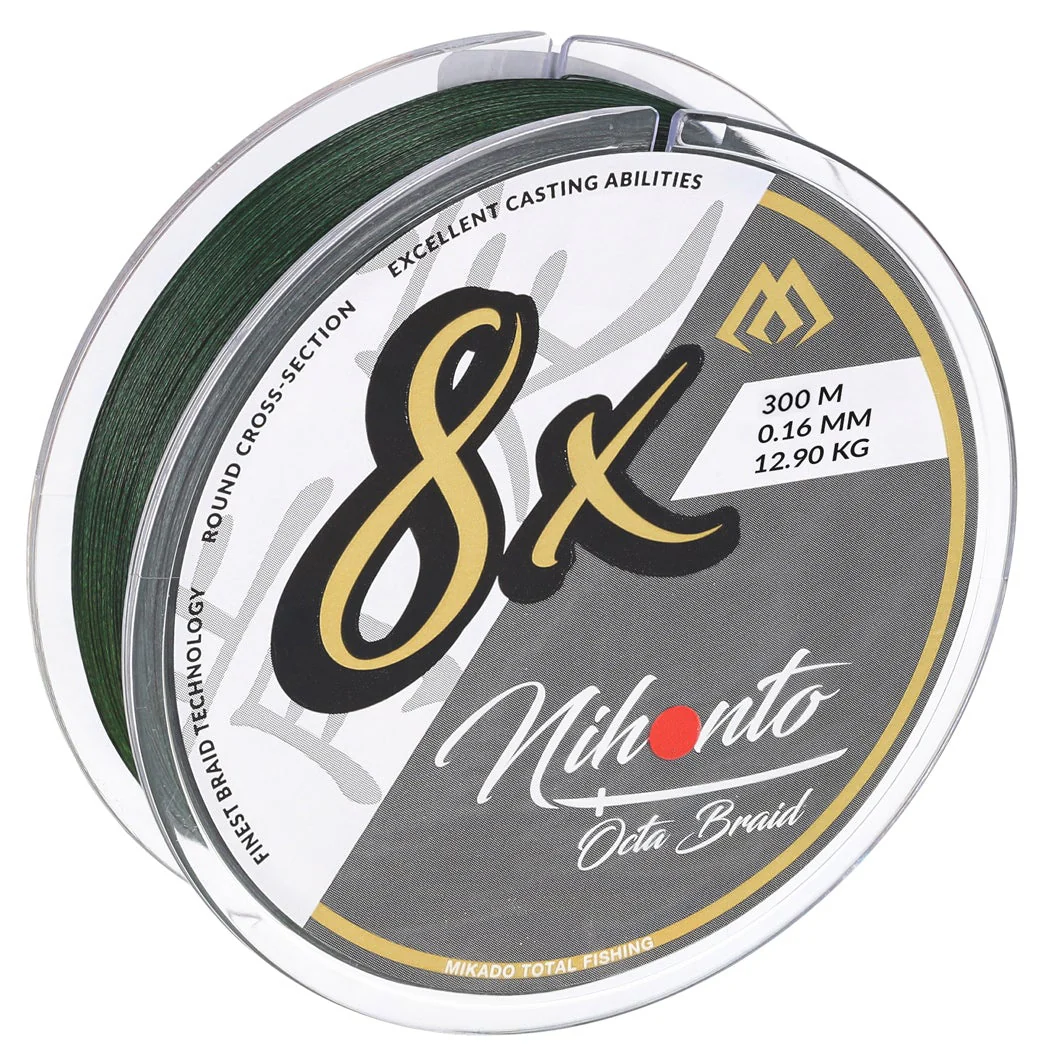 Mikado Nihonto Octa Braid 300 m grön flätlina - Image 2