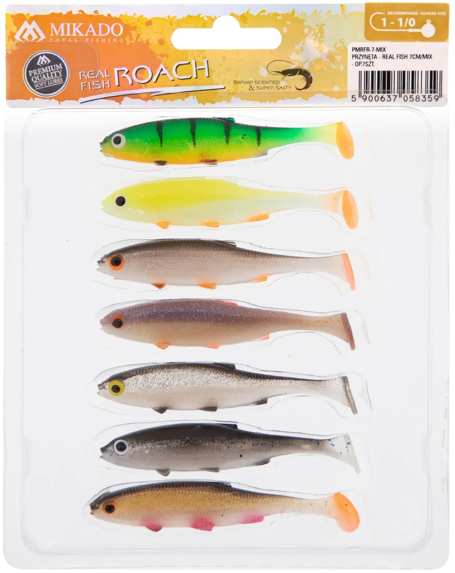 Mikado Real Fish Roach 7 cm jigg 7 st/pkt