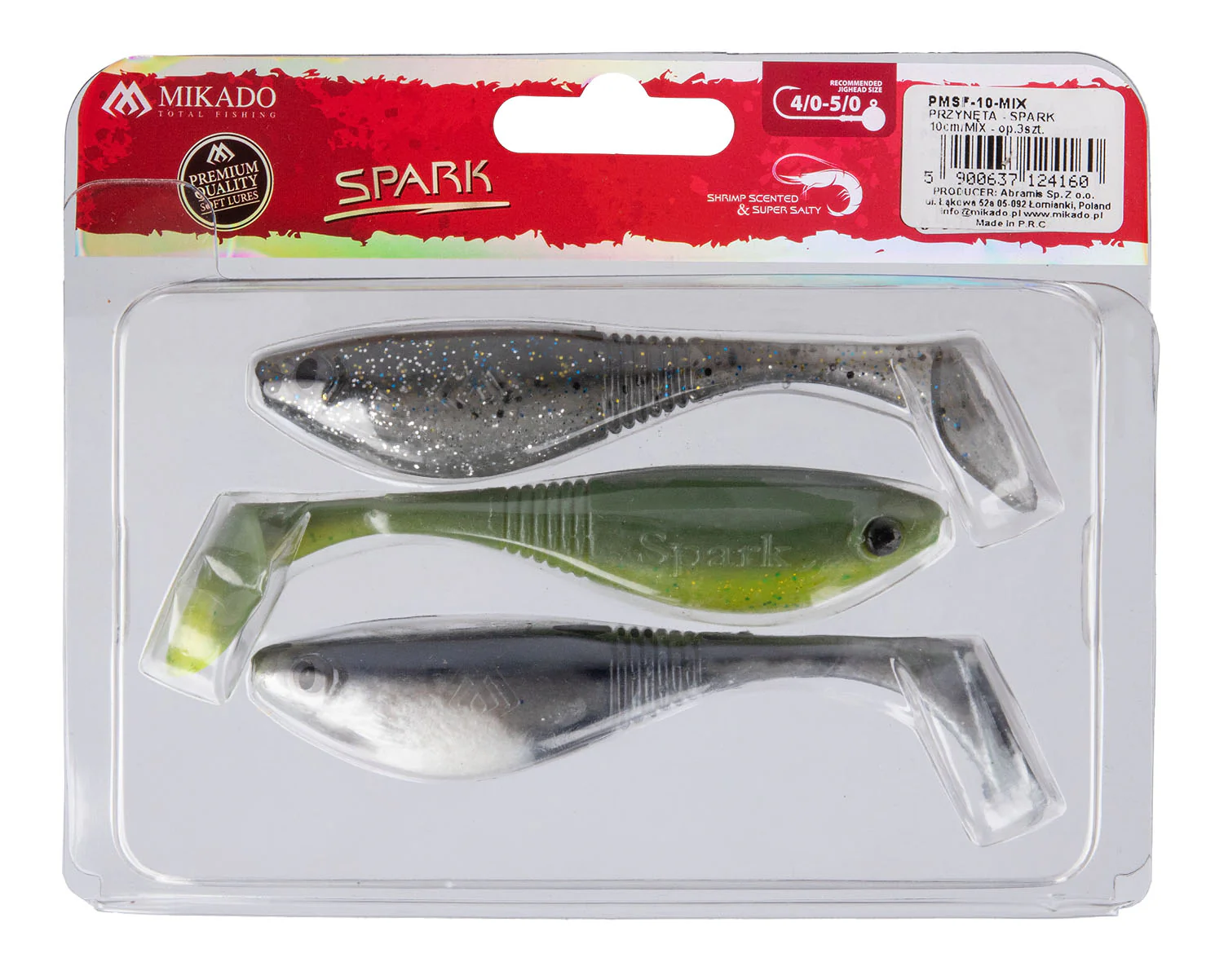 Mikado Spark 10 cm Mix jigg 3 st/pkt - Image 2