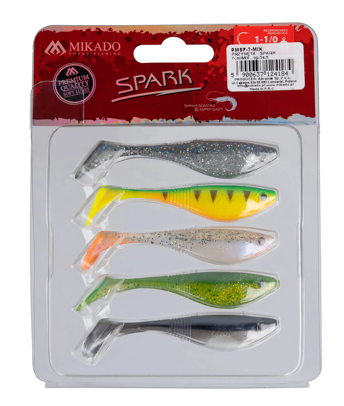 Mikado Spark 7 cm Mix jigg 5 st/pkt - Image 2
