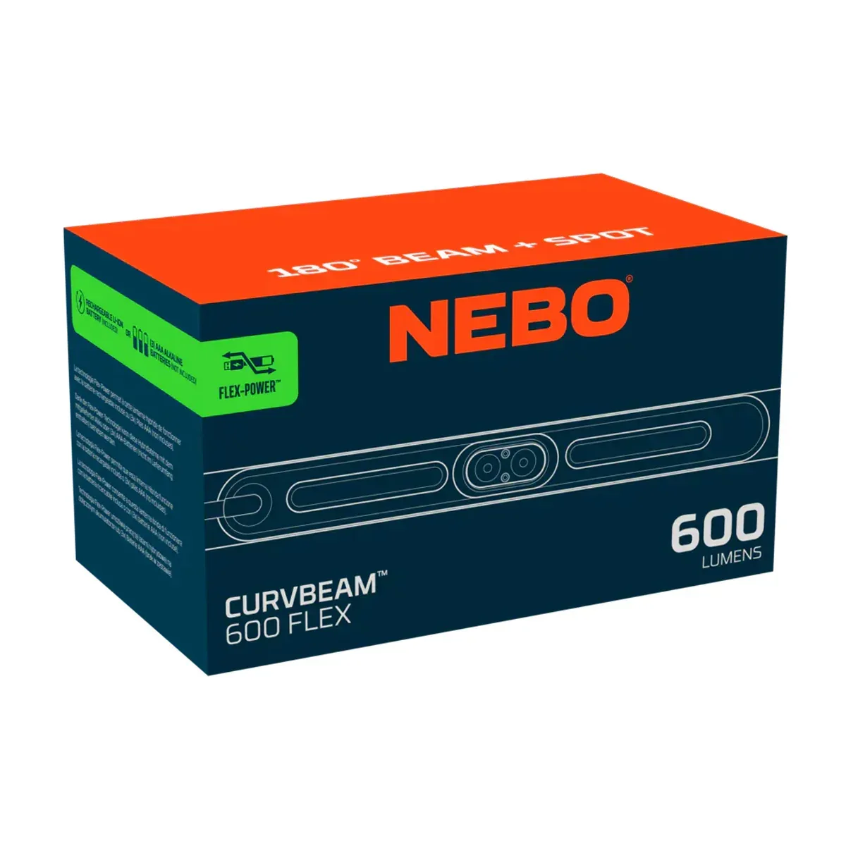 NEBO Curvbeam 600 Flex flexibel pannlampa 600 lm - Image 2