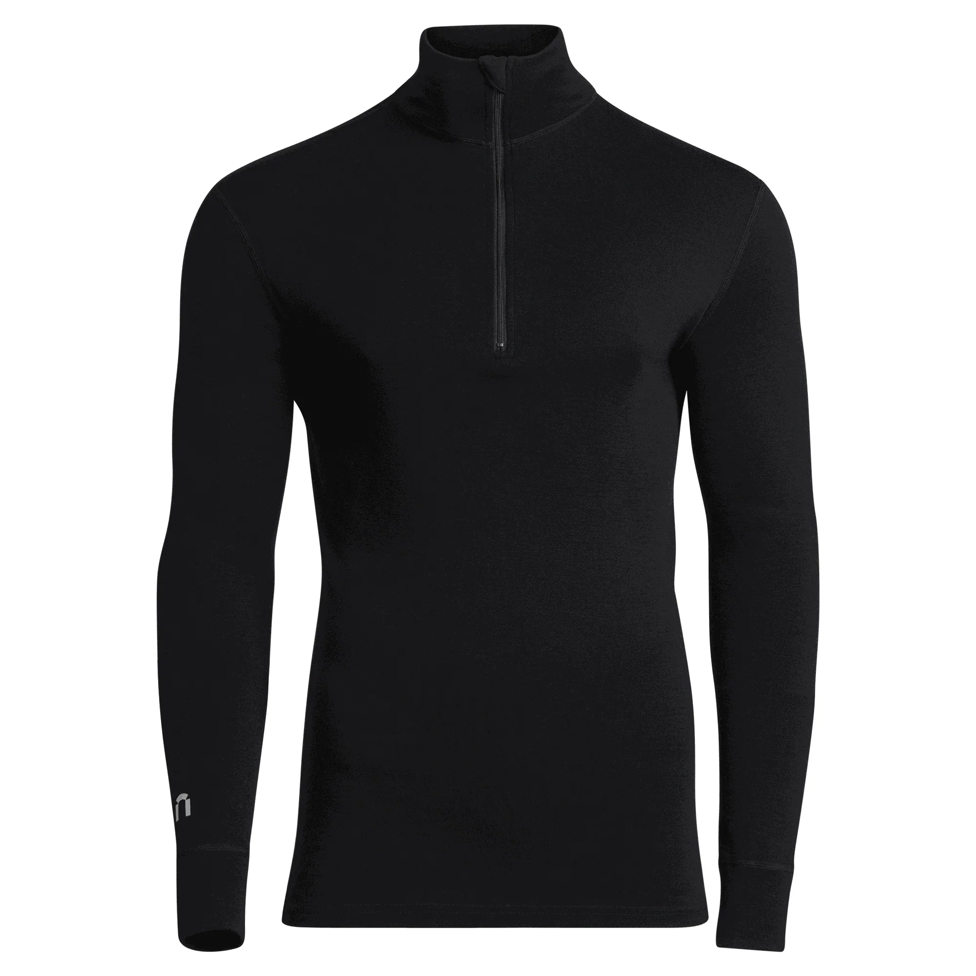 North Outdoor Arctic 260 merino polotröja med kort dragkedja