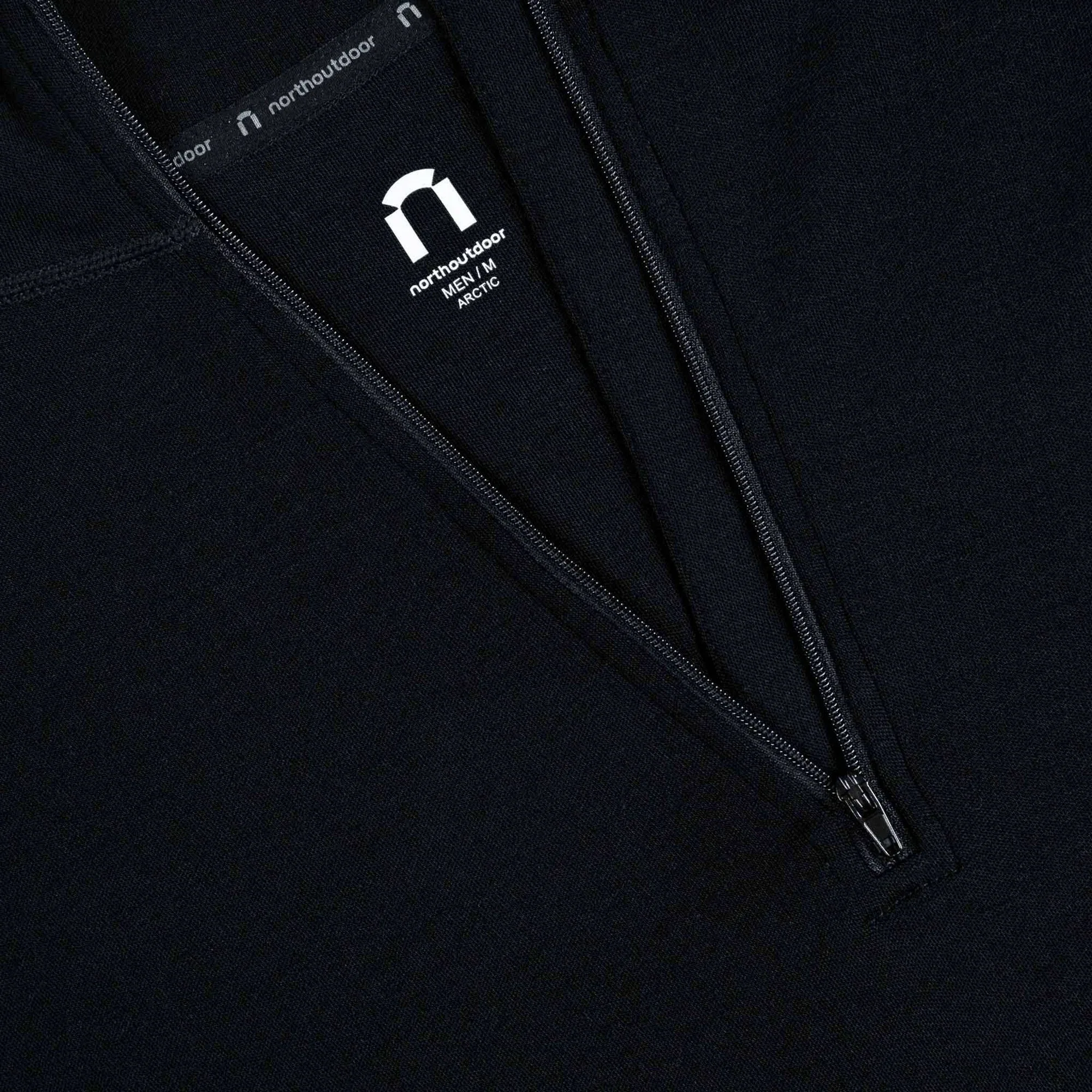 North Outdoor Arctic 260 merino polotröja med kort dragkedja - Image 11