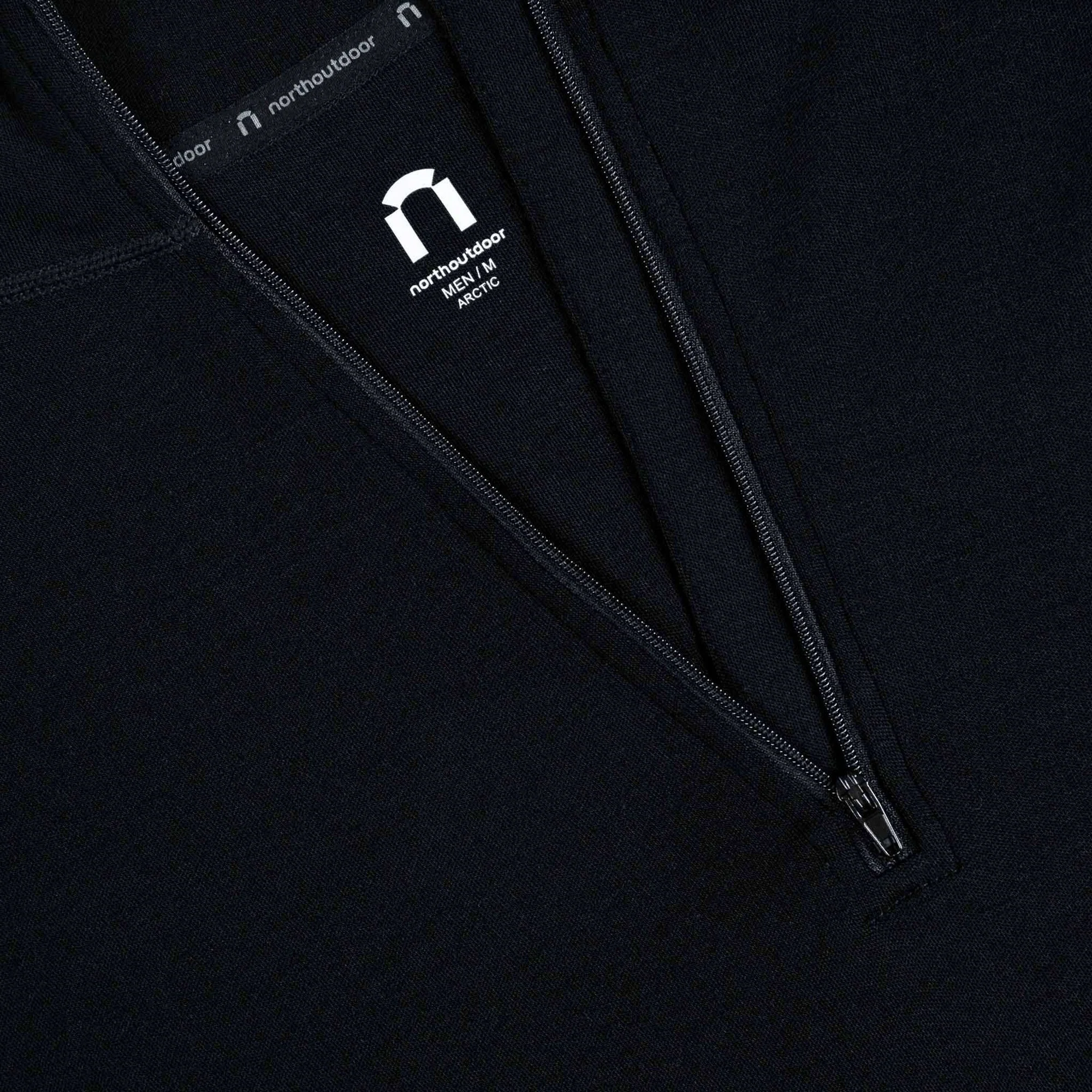 North Outdoor Arctic 260 merino polotröja med kort dragkedja - Image 5