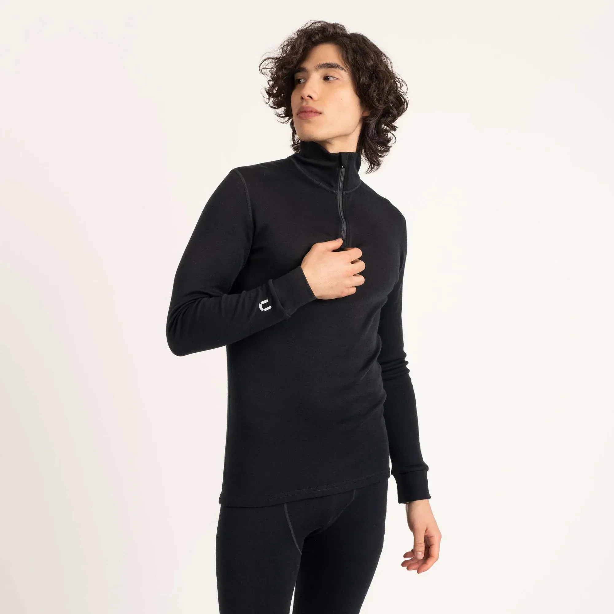 North Outdoor Arctic 260 merino polotröja med kort dragkedja - Image 9