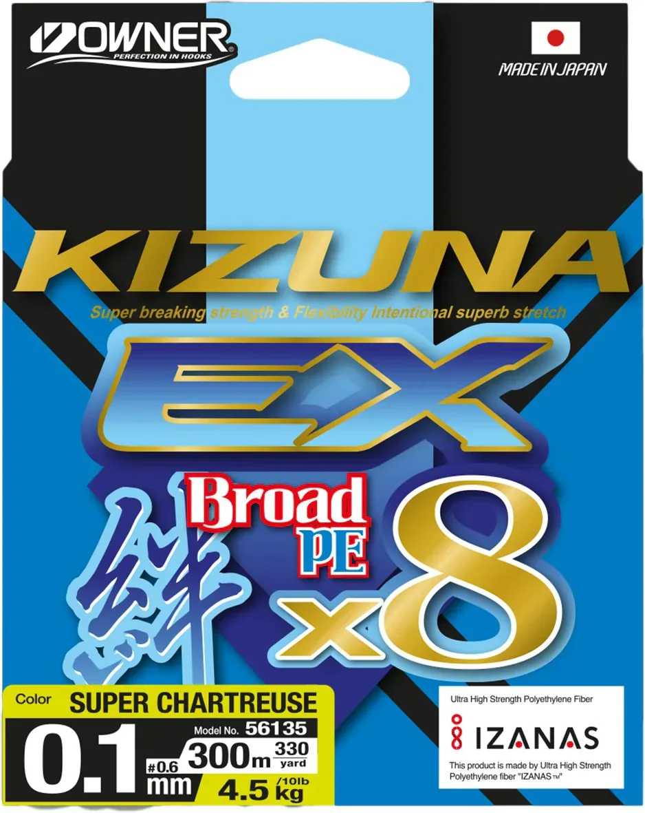 Owner SuperKizuna EX Chartreuse 150 m flätlina