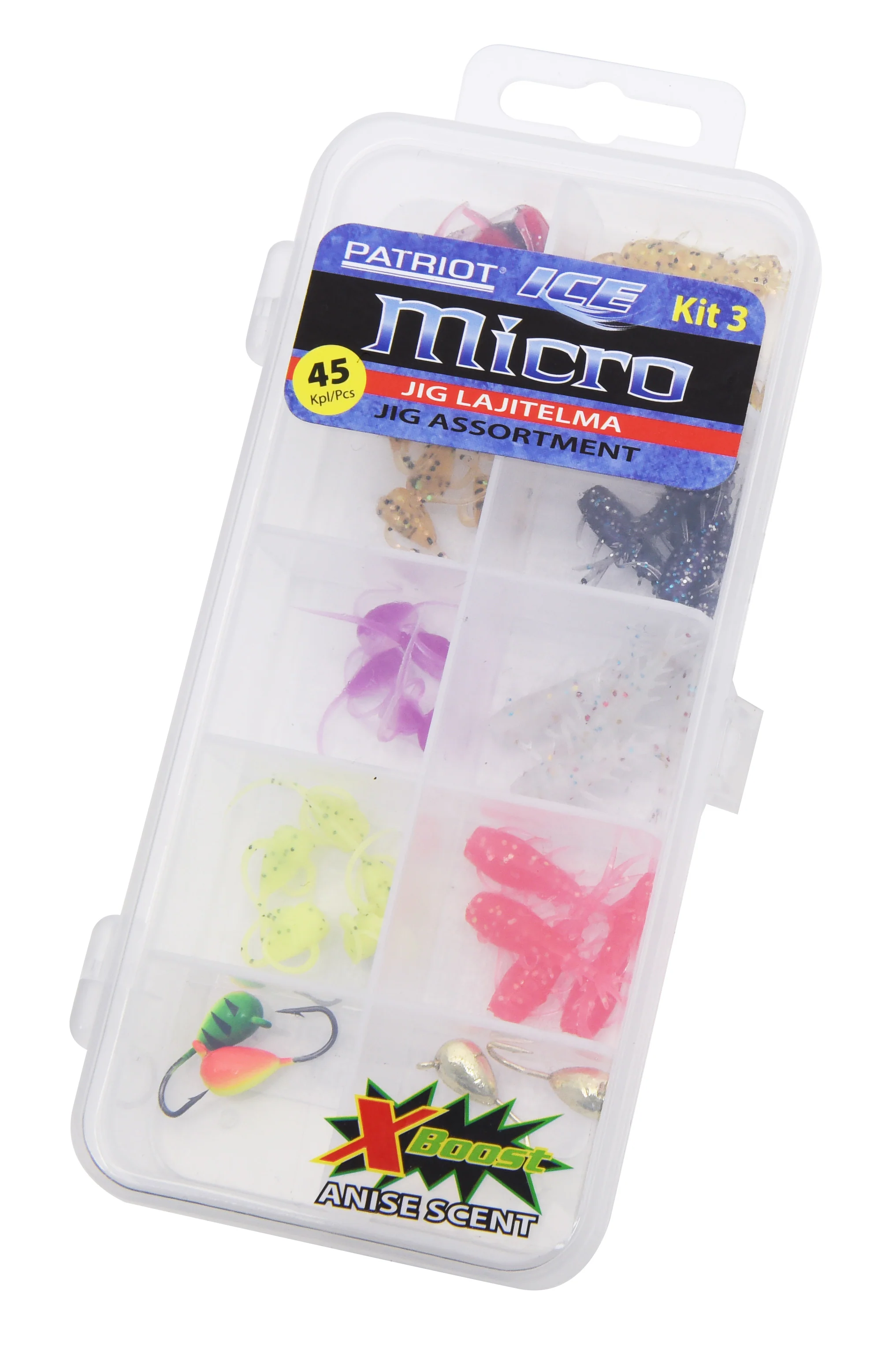 Patriot Ice Micro pimpeljigg kit 3 45 st/pkt