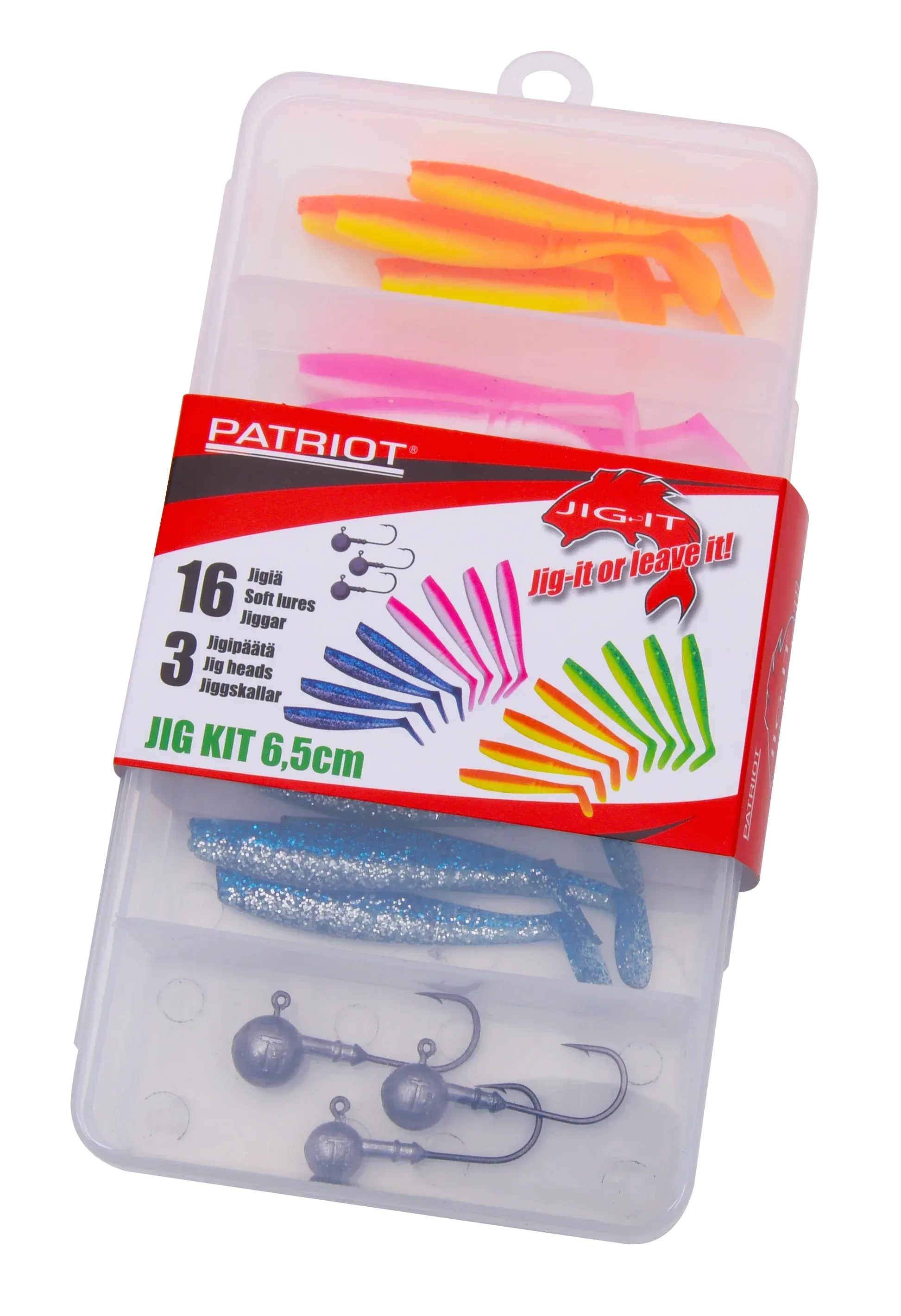 Patriot Jig-It 6,5 cm jiggsortiment 16+3 st/pkt