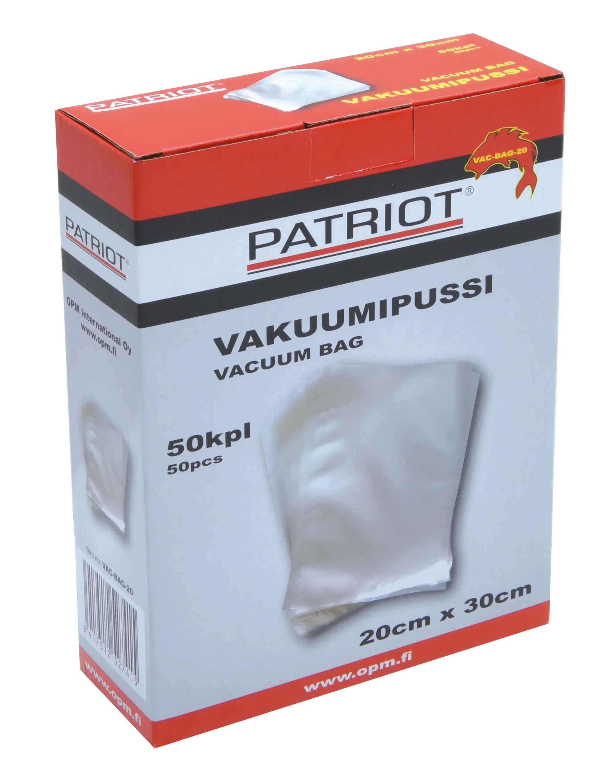 Patriot vakuumpåse 20cm x 30cm 50st/pkt