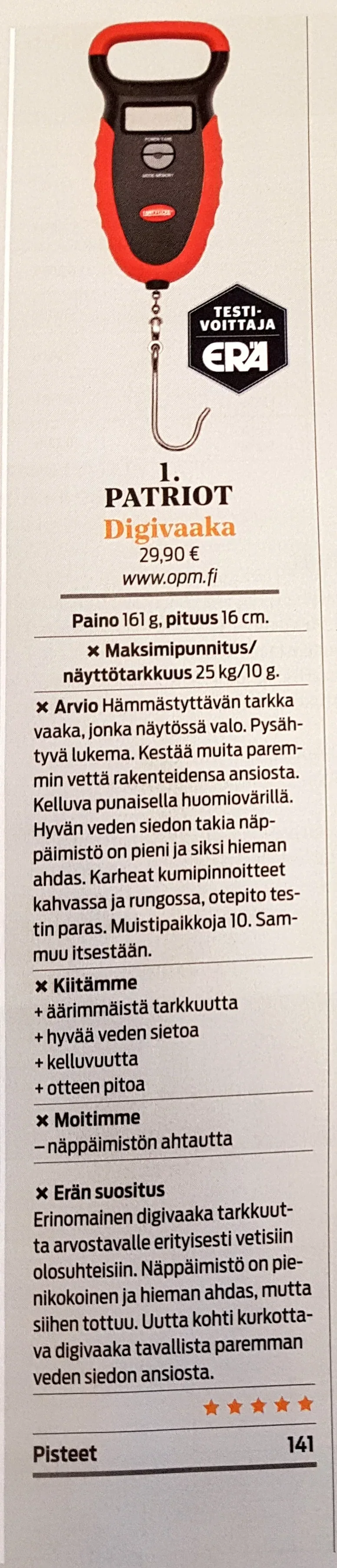 Patriot vattentät och flytande 22 kg digital våg - Image 3