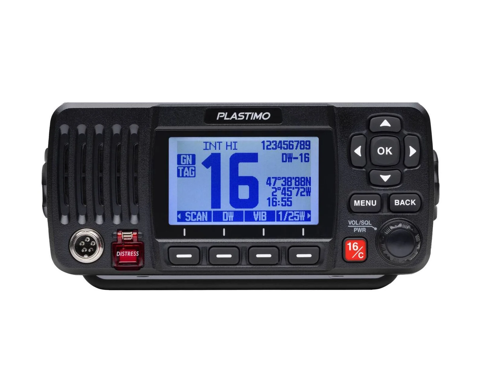 Plastimo FX-500+ fast VHF telefon DSC, GPS - Image 2