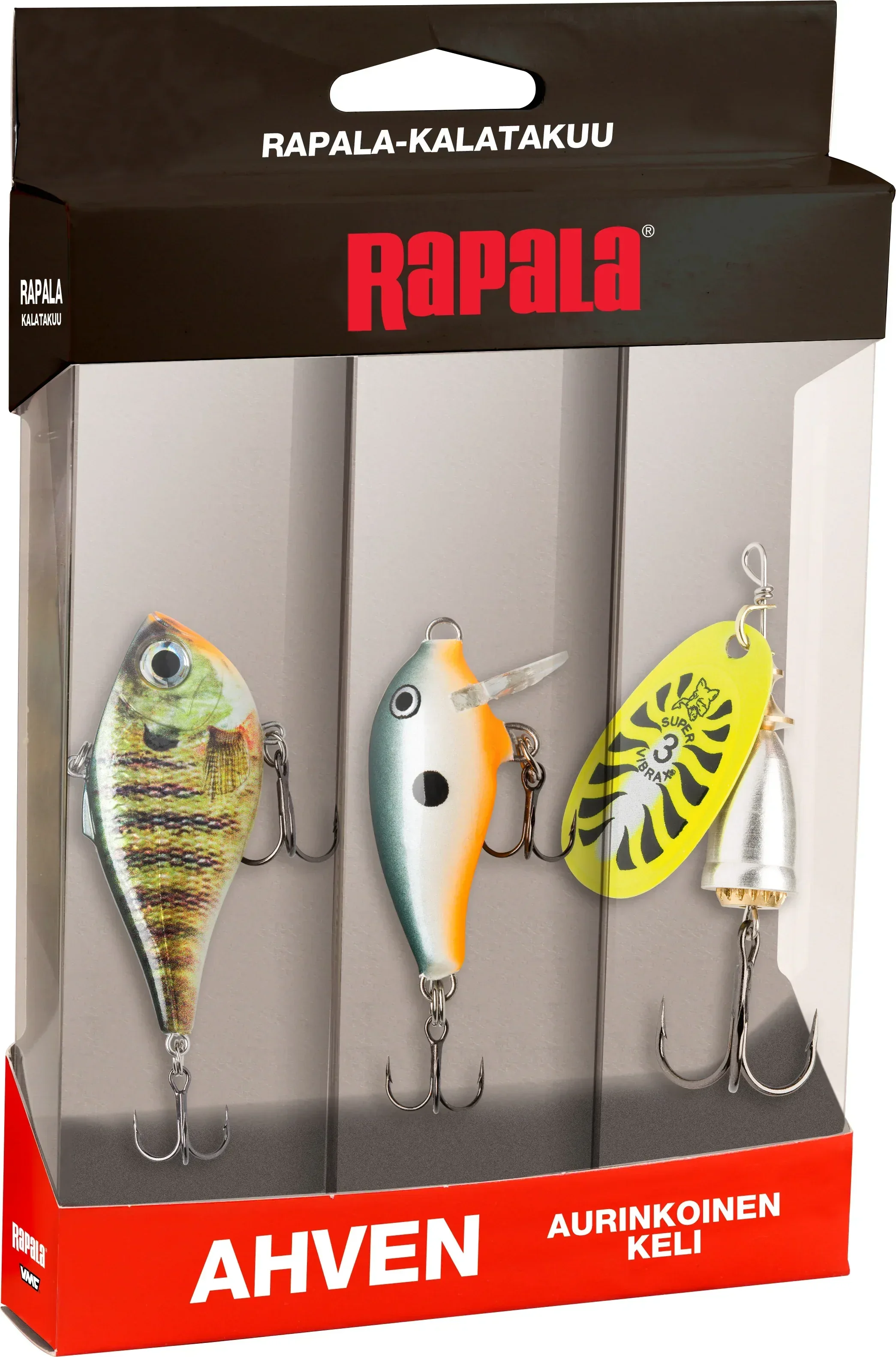 Rapala Kalatakuu Ahven soligt betesurval för abborre