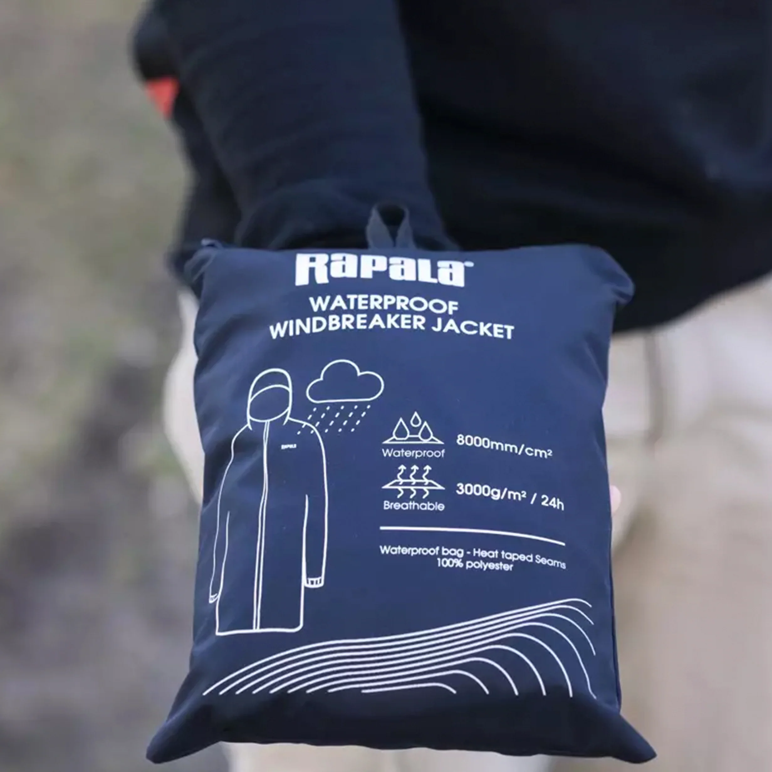 Rapala Waterproof Windbreaker jacka - Image 6