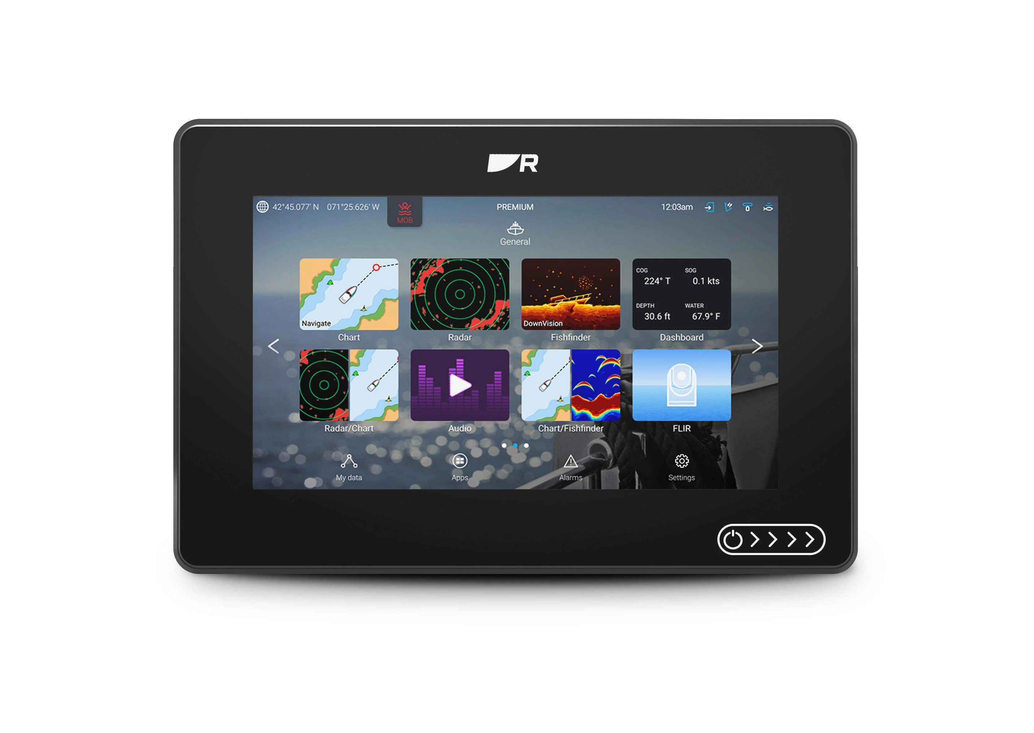 Raymarine AXIOM 2 7" kartplotter + karta över Nordeuropa - Image 5