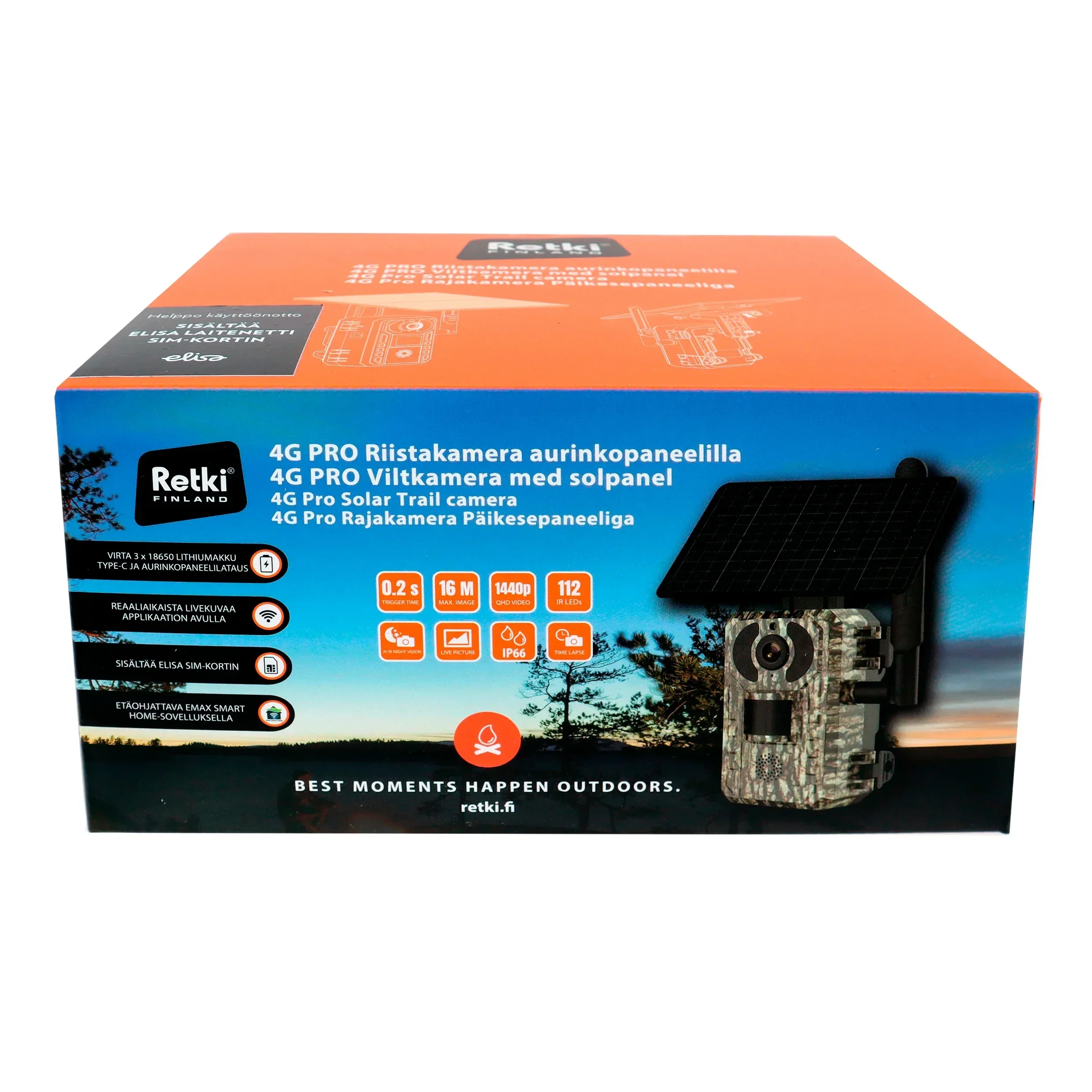 Retki 4G Pro viltkamera med solpanel och live-bild - Image 7