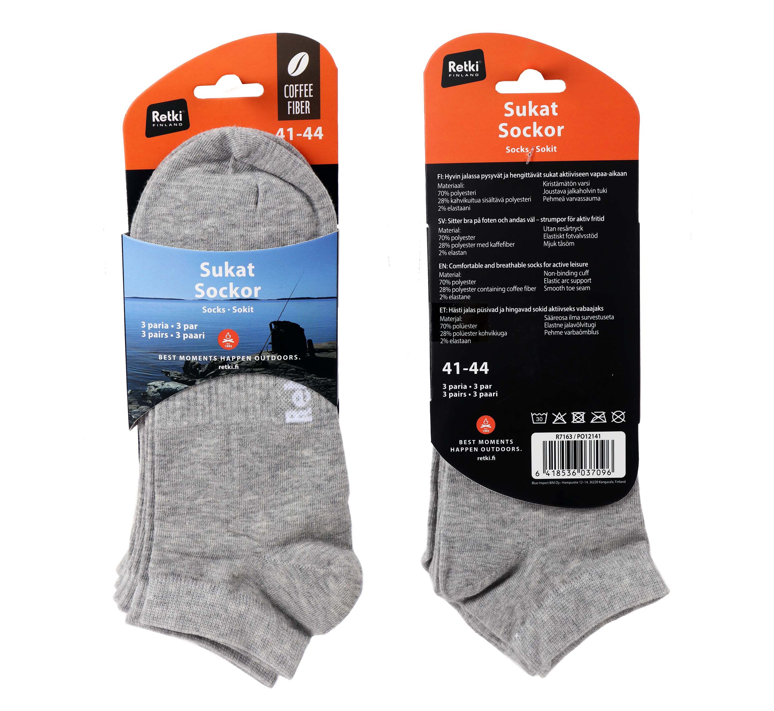 Retki sockor kaffefiber 41-44 3 par/pkt - Image 2