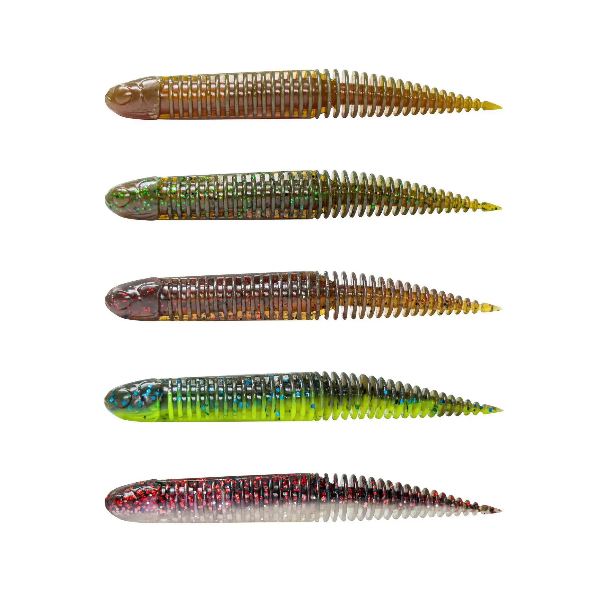 Savage Gear NED Dragon Tail Slug 8,8 cm Clear Water Mix jiggsats 5 st./pkt
