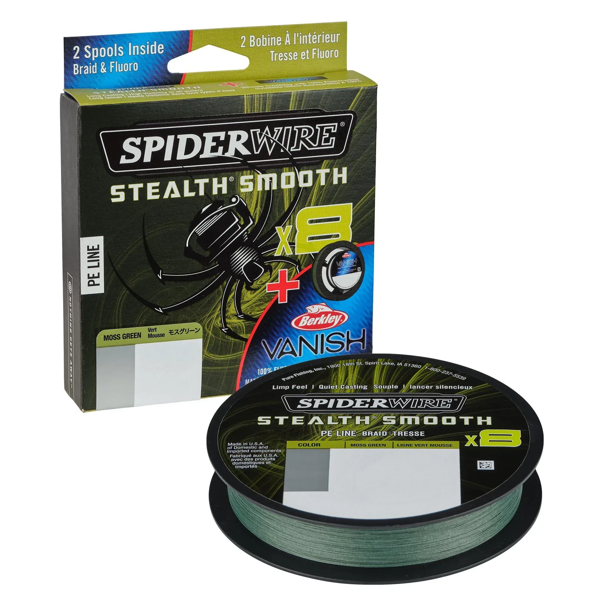 Spiderwire Stealth Smooth 8X flätlina 150 m + fluorocarbon - Image 9