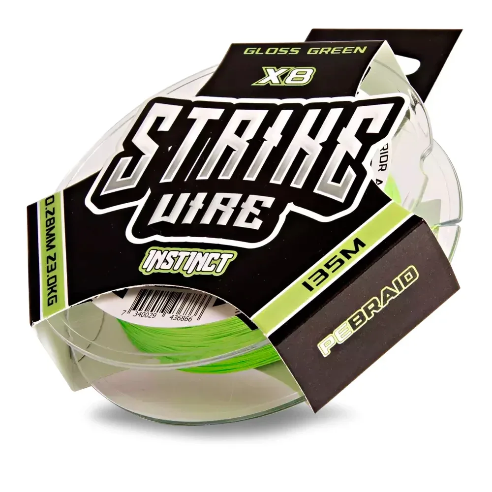 Strike Wire Instinct Braid X8 Gloss Green 135 m flätlina - Image 4