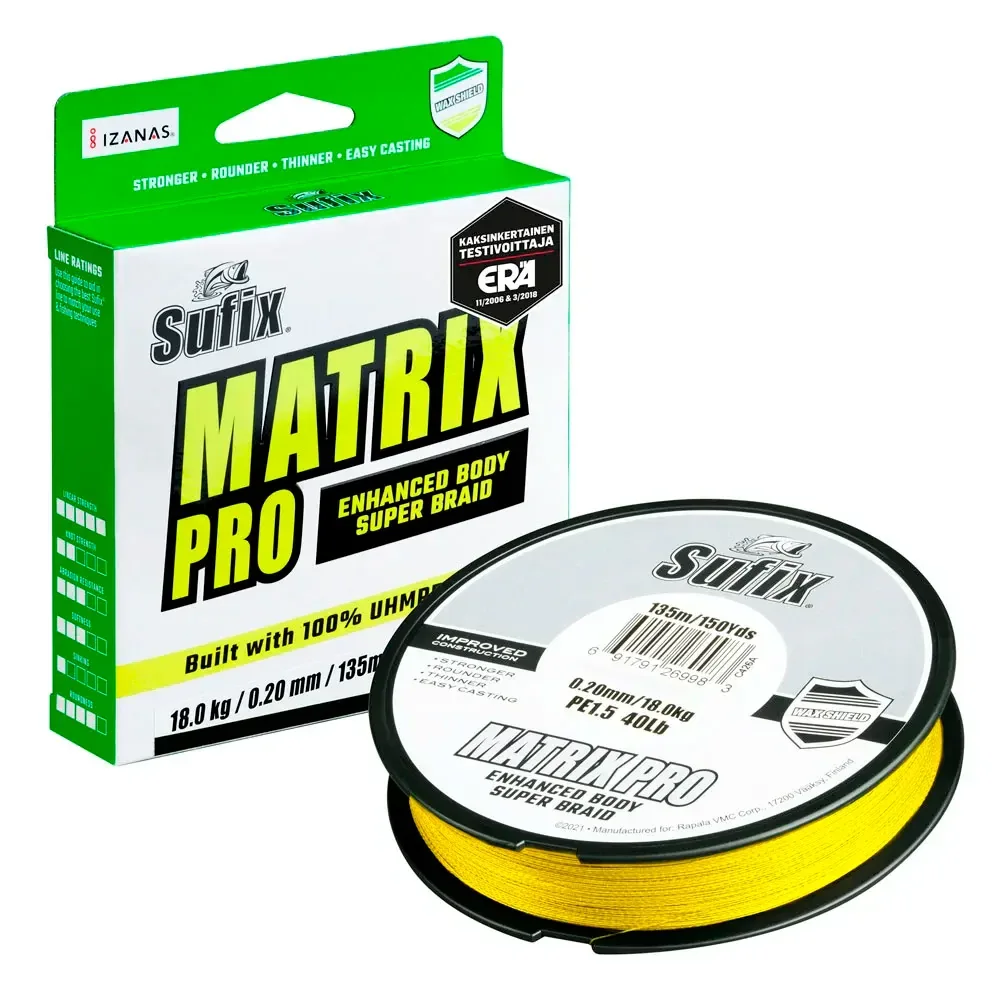 Sufix Matrix Pro Chartreuse 135 m flätlina - Image 7