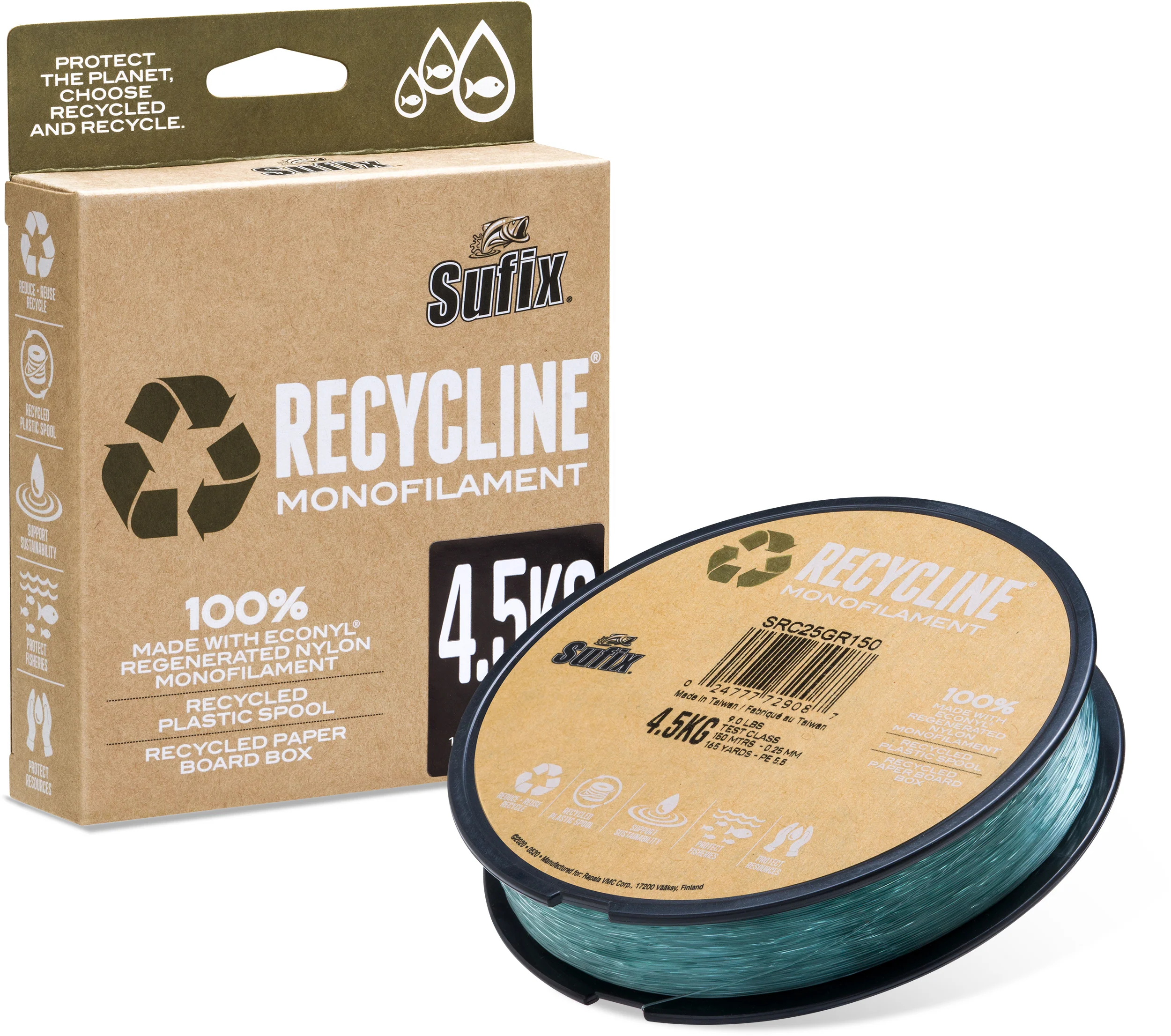 Sufix Recycle Green 300 m nylonlina - Image 4